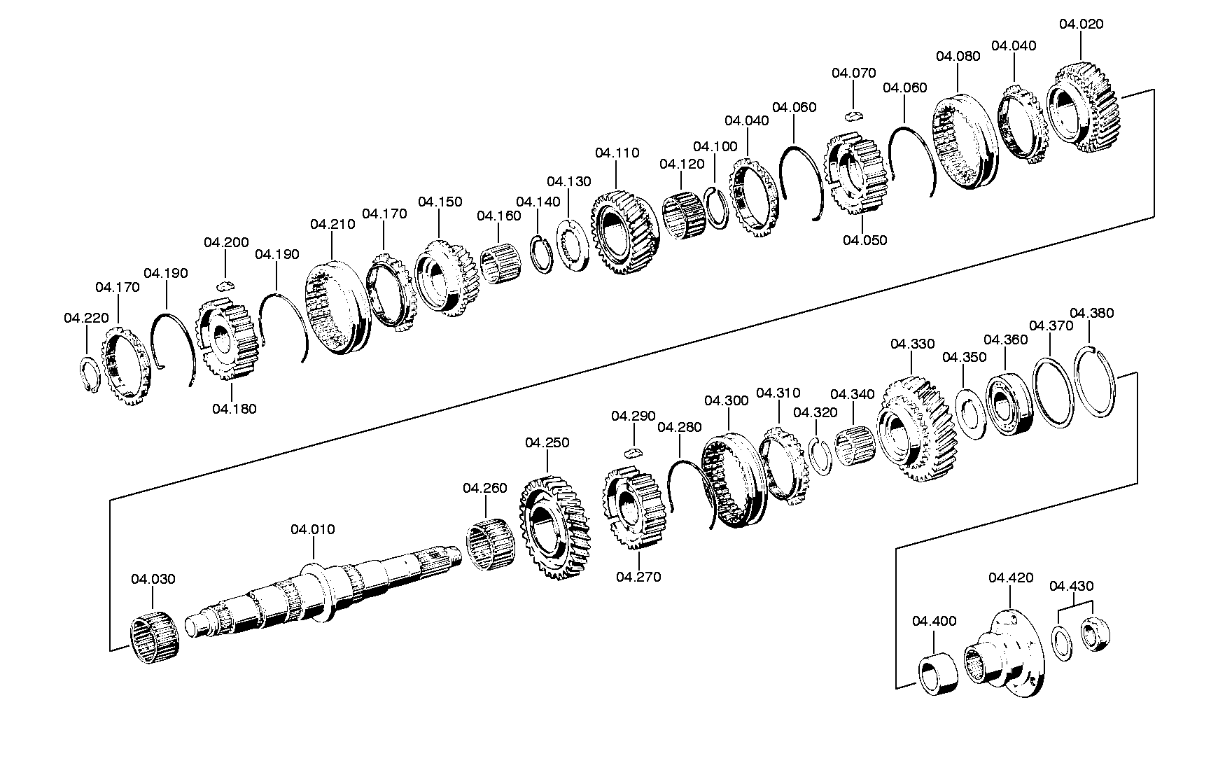 drawing for IVECO 7701027245 - GEAR