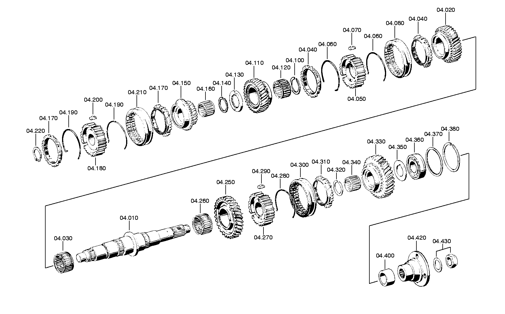 drawing for IVECO 5001831126 - GEAR