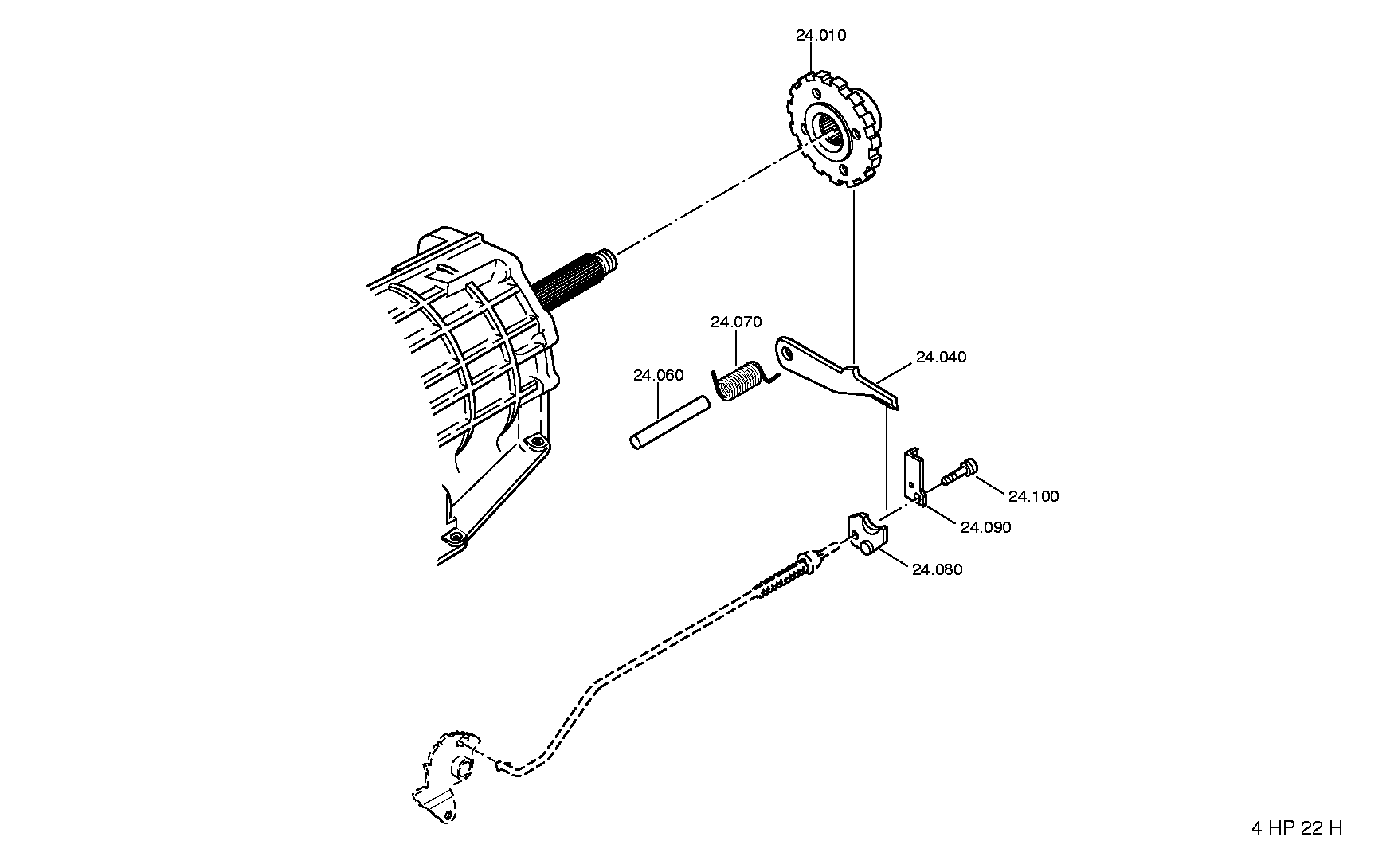 drawing for JAGUAR CARS LTD. RTC4662 - PARKING LOCK WHEEL