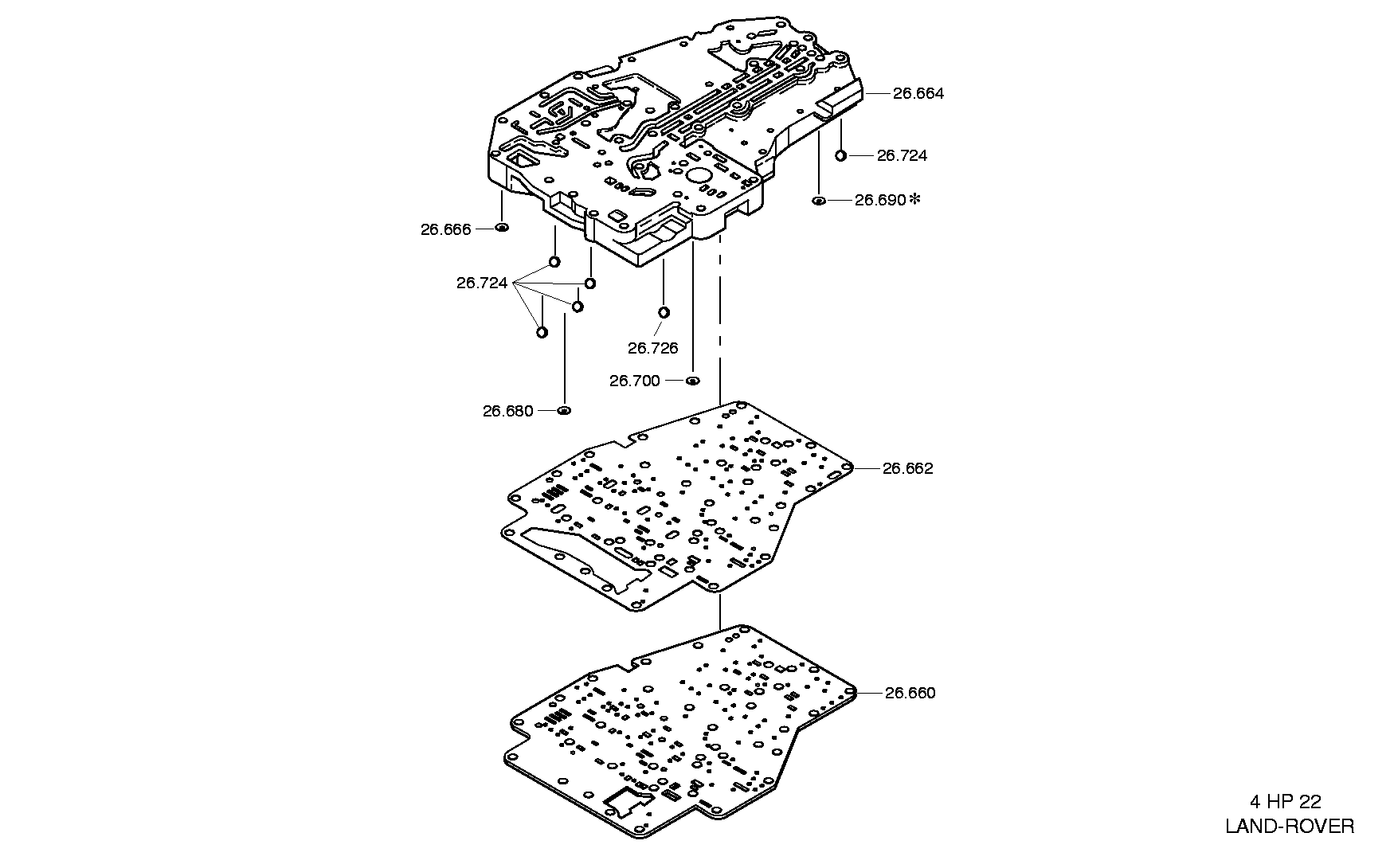 drawing for UNIPART 02JLM 1085 - HEXALOBULAR DRIVING SCREW