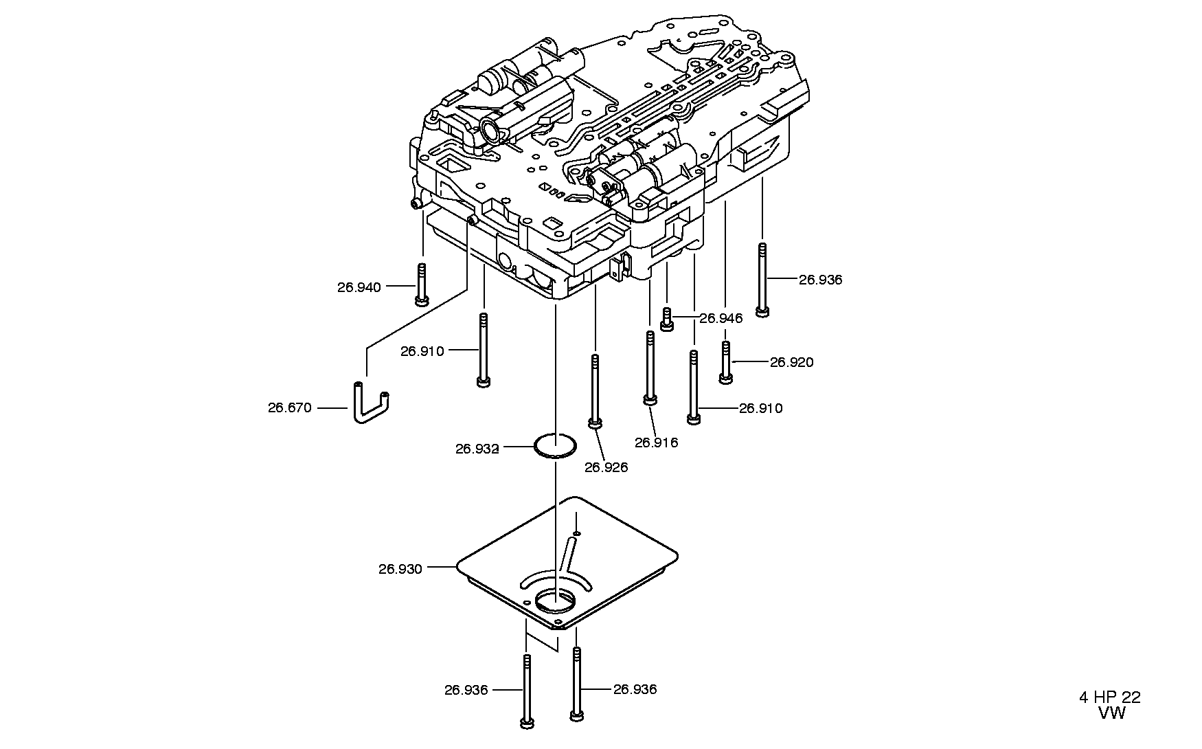 drawing for UNIPART 02JLM 664 - OIL SCREEN