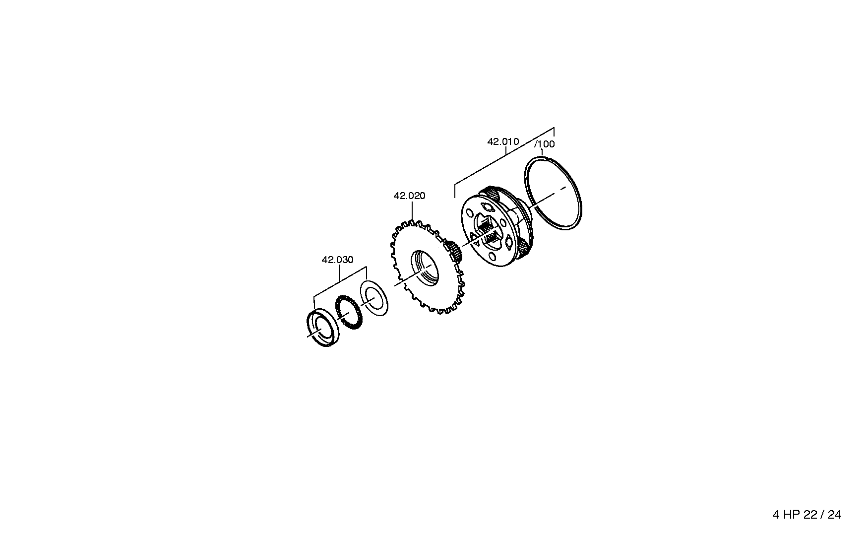 Technical drawing of JAGUAR CARS LTD. RTC5191 SUN GEAR with dimensions and layout