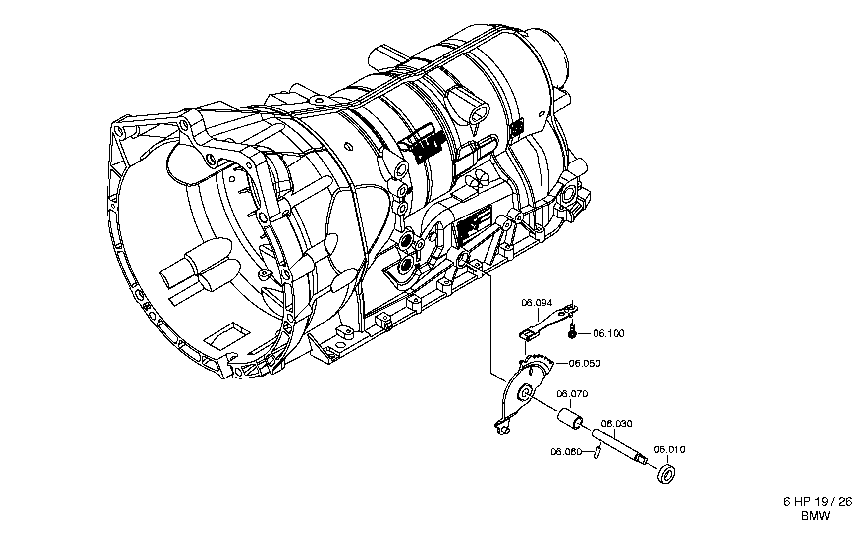 drawing for ALPINA 2414-7535079 - SHIFT SYSTEM