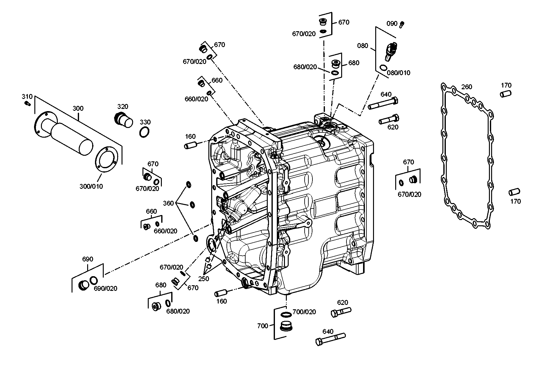 drawing for JOHN DEERE L171326 - BRACKET