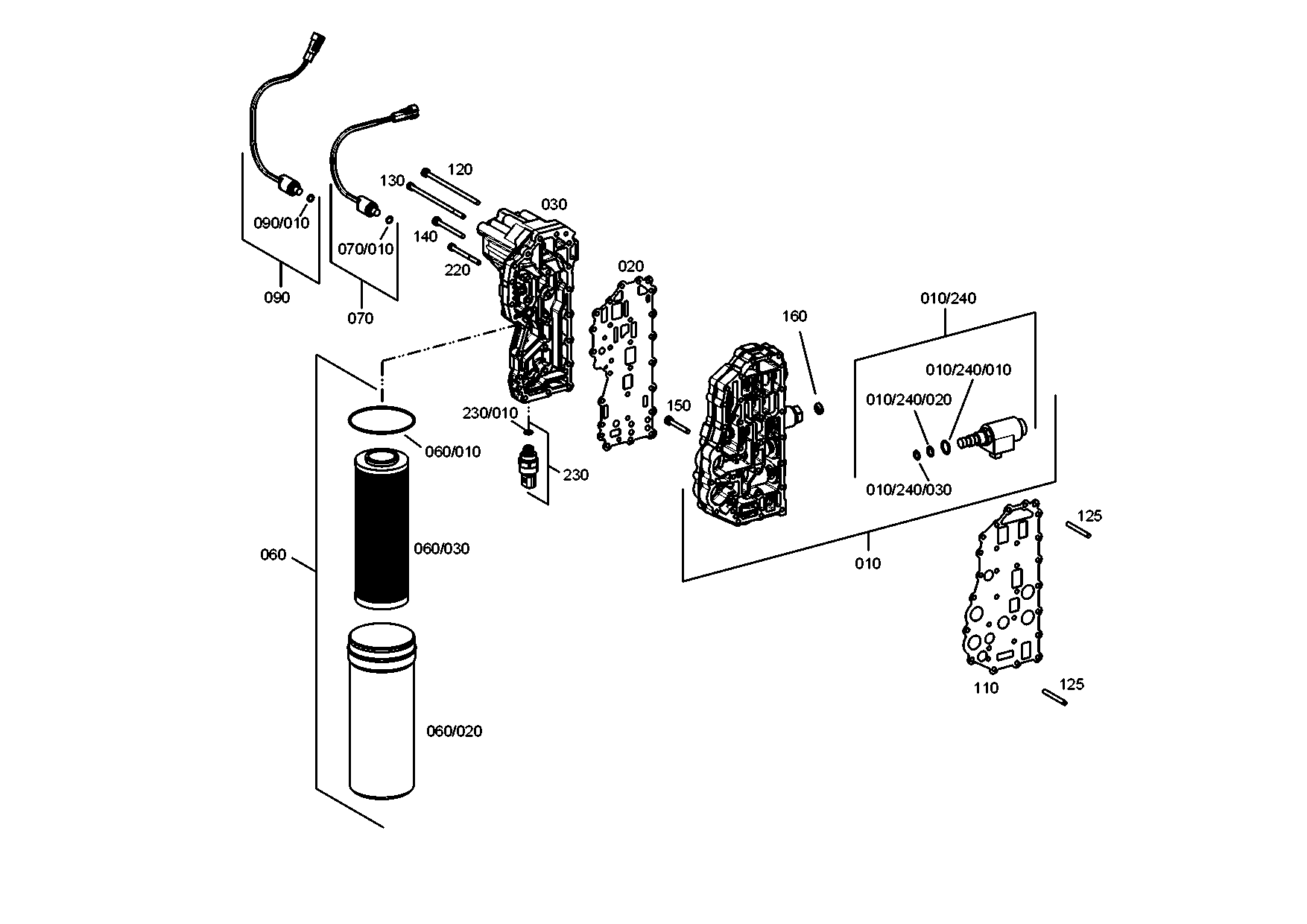 drawing for CLAAS CSE 5986140 - SOLENOID VALVE