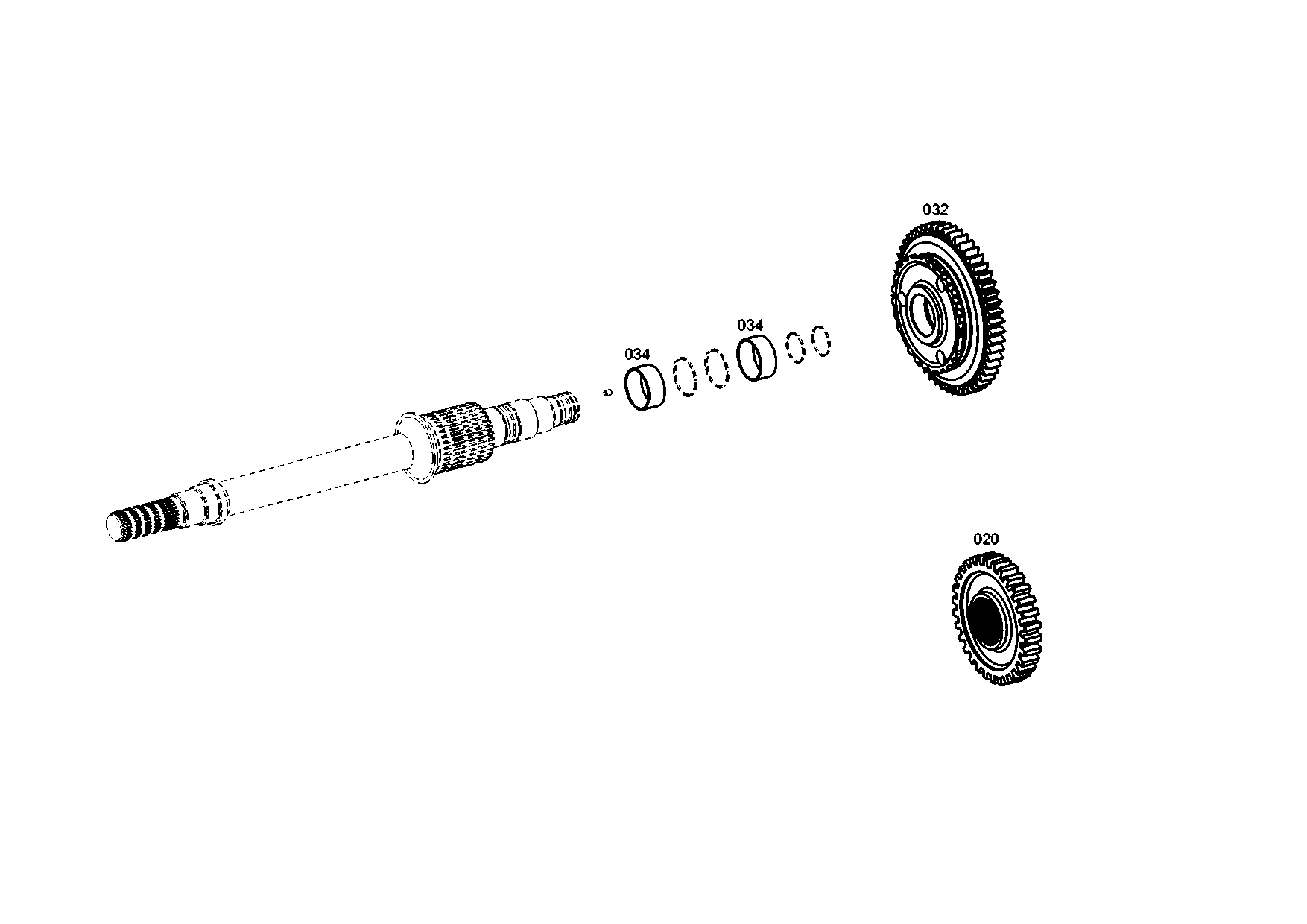 drawing for KUBOTA 3J08022321 - BUSH