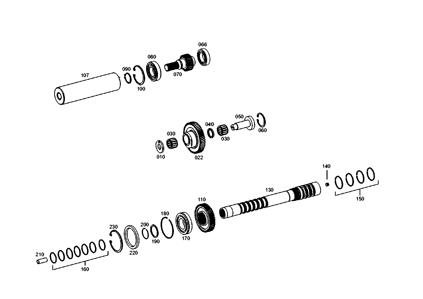 Technical drawing of MAN 131722404 R-RING with dimensions and layout (figure 2)