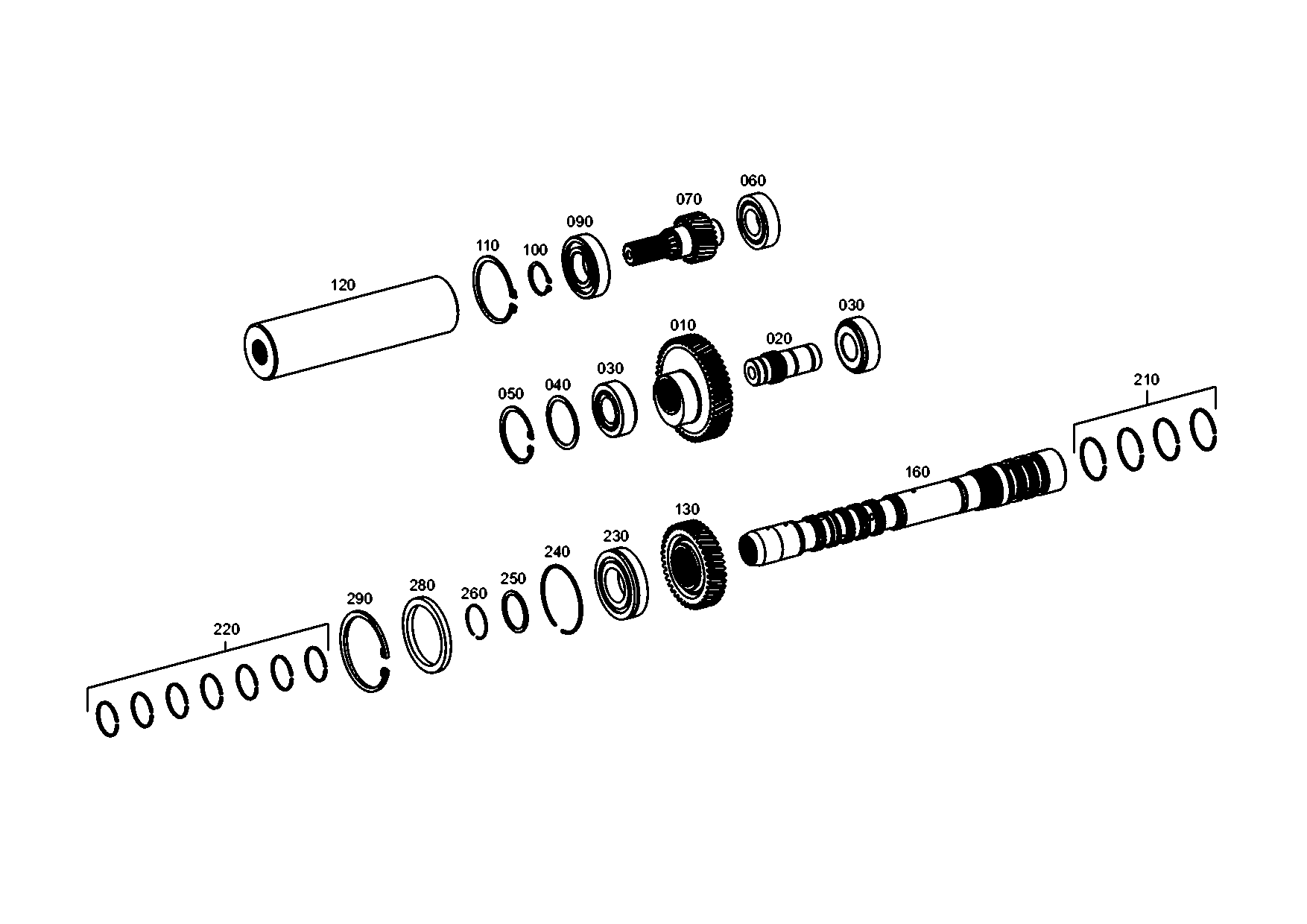 drawing for KOMATSU LTD. 4906381M1 - SNAP RING