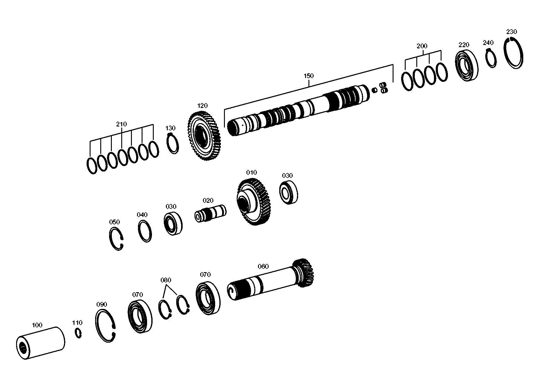 drawing for TEREX EQUIPMENT LIMITED 6089152 - CIRCLIP