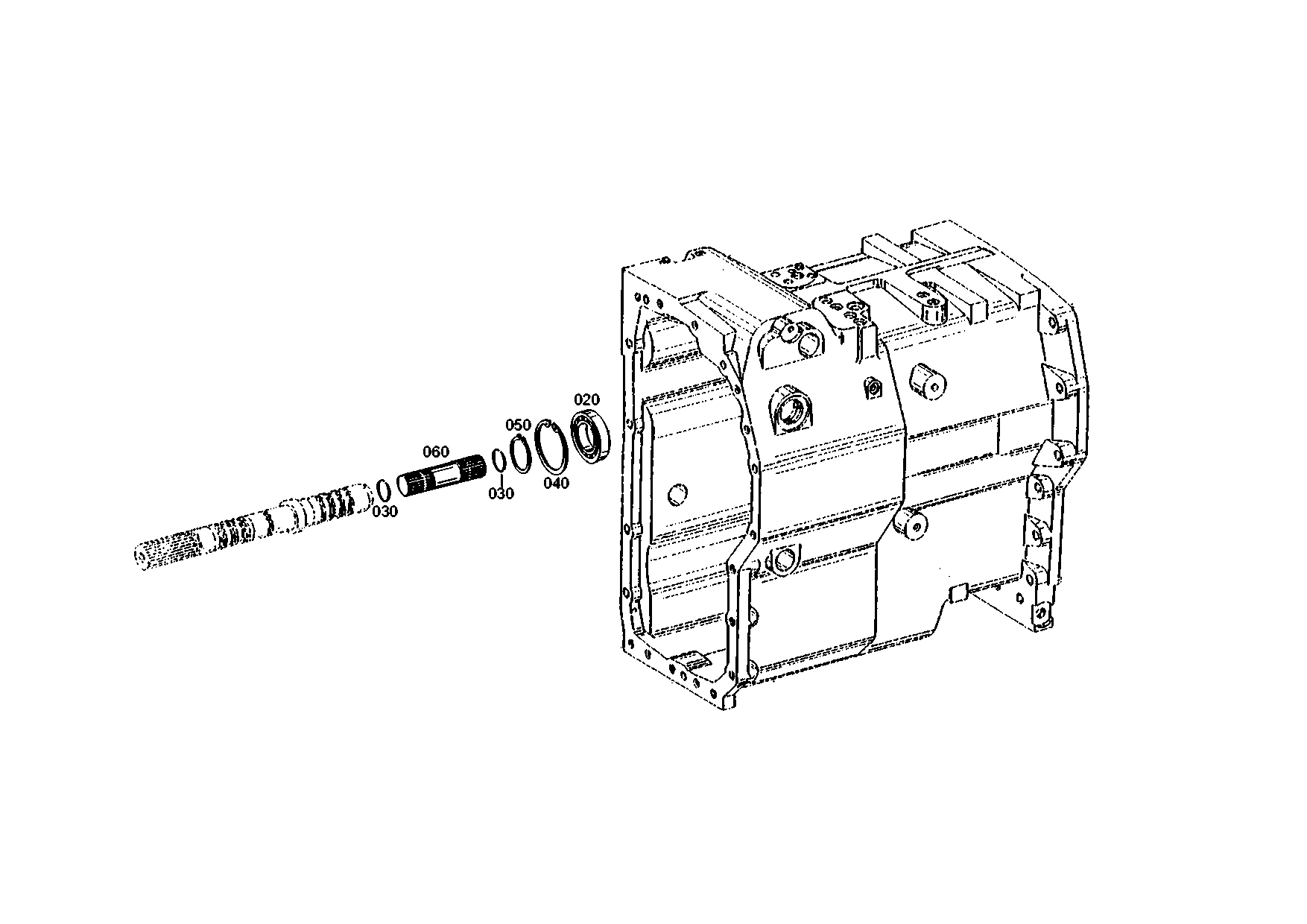 drawing for SENNEBOGEN HYDRAULIKBAGGER GMBH 007889 - SNAP RING