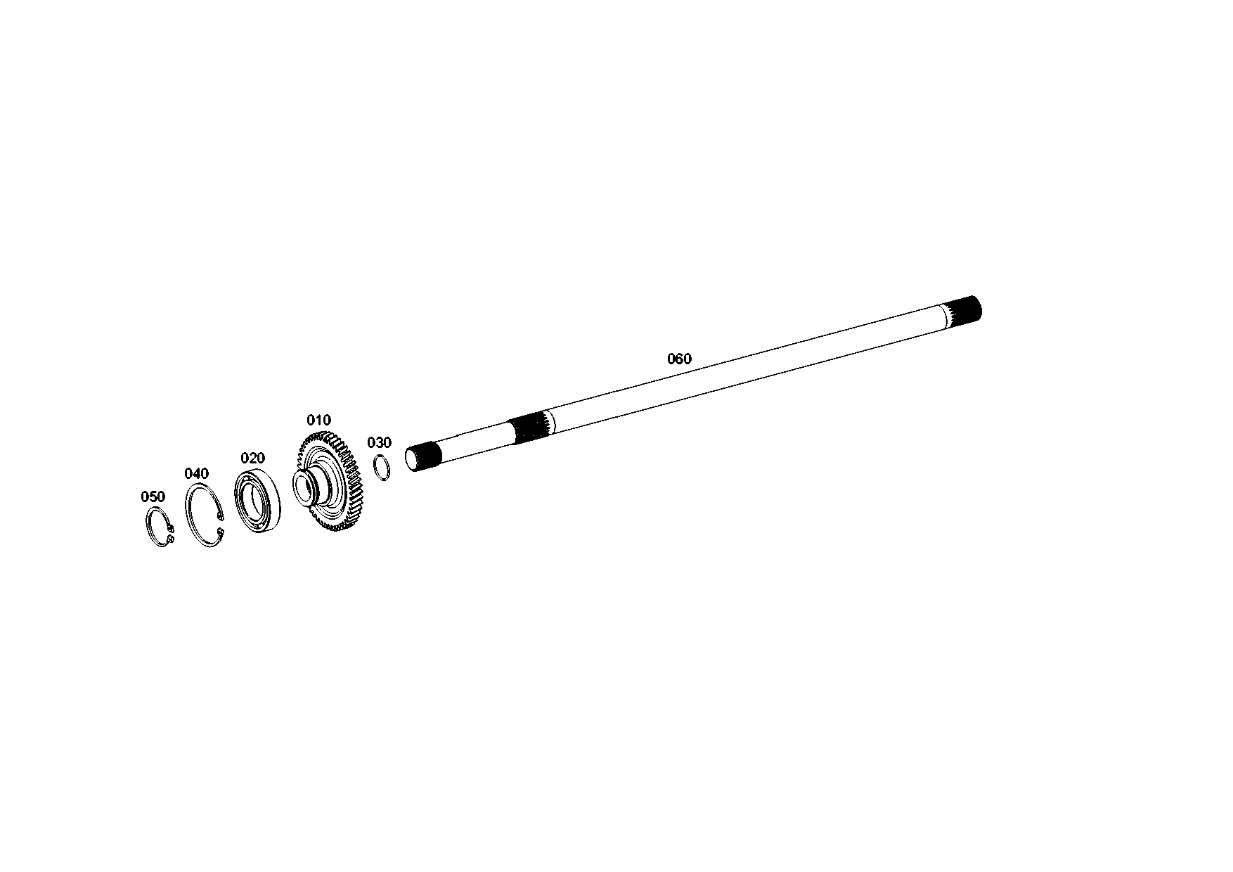 drawing for MAN 199721021 - SNAP RING