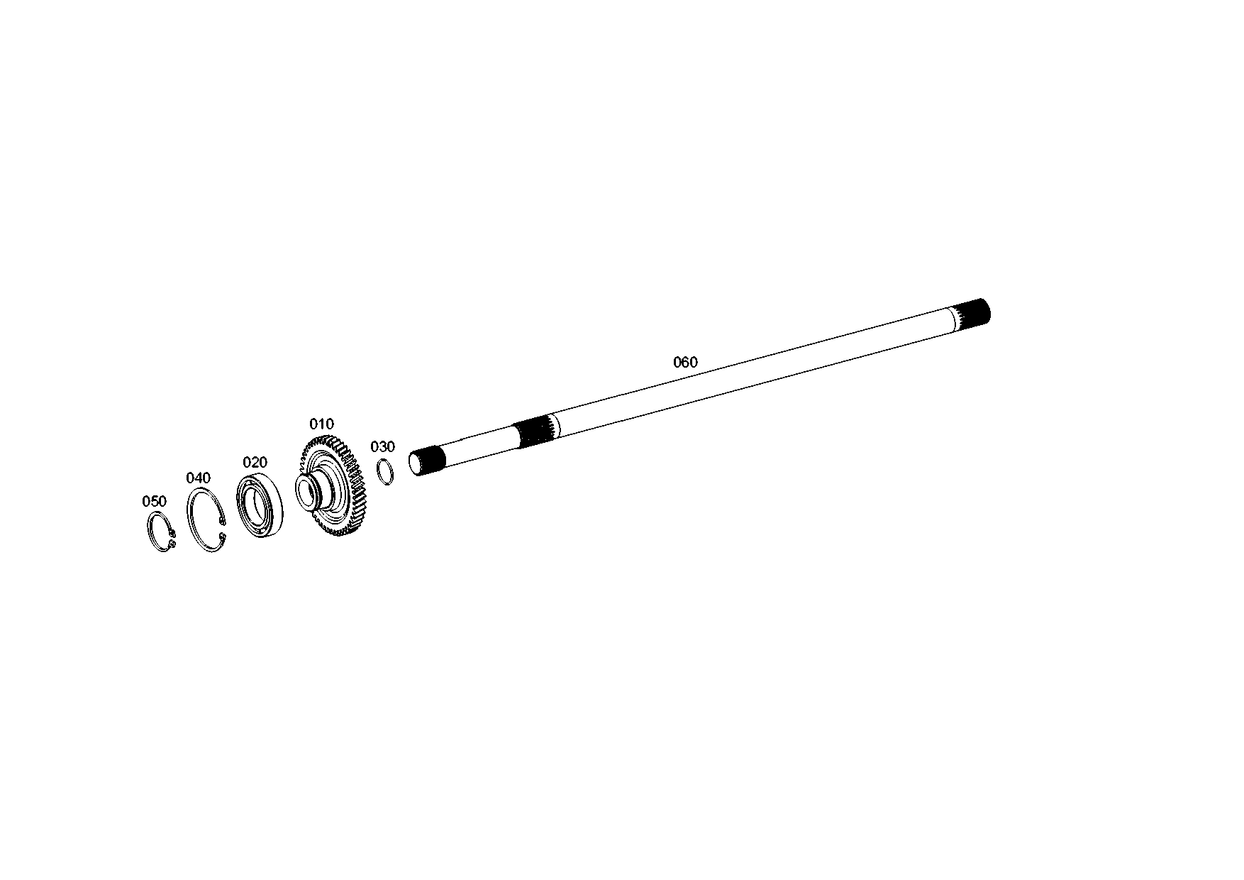 drawing for SENNEBOGEN HYDRAULIKBAGGER GMBH 007889 - SNAP RING