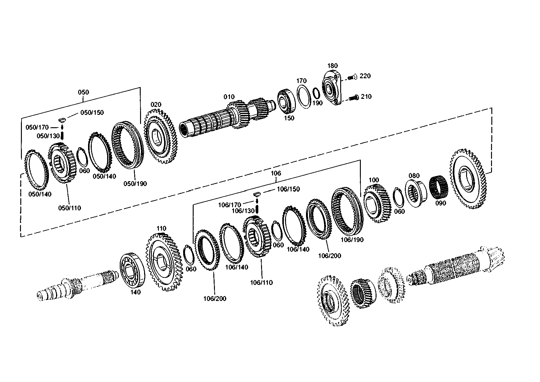 drawing for JOHN DEERE 0730501442 - RETAINING RING