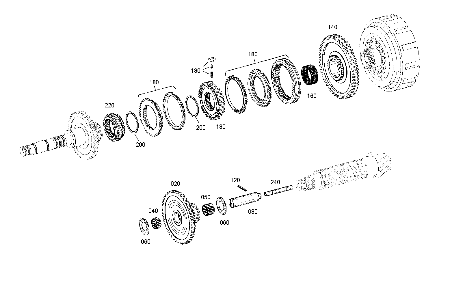 Technical drawing of AGCO F824.101.080.060 SYNCHRO.RING with dimensions and layout (figure 5)