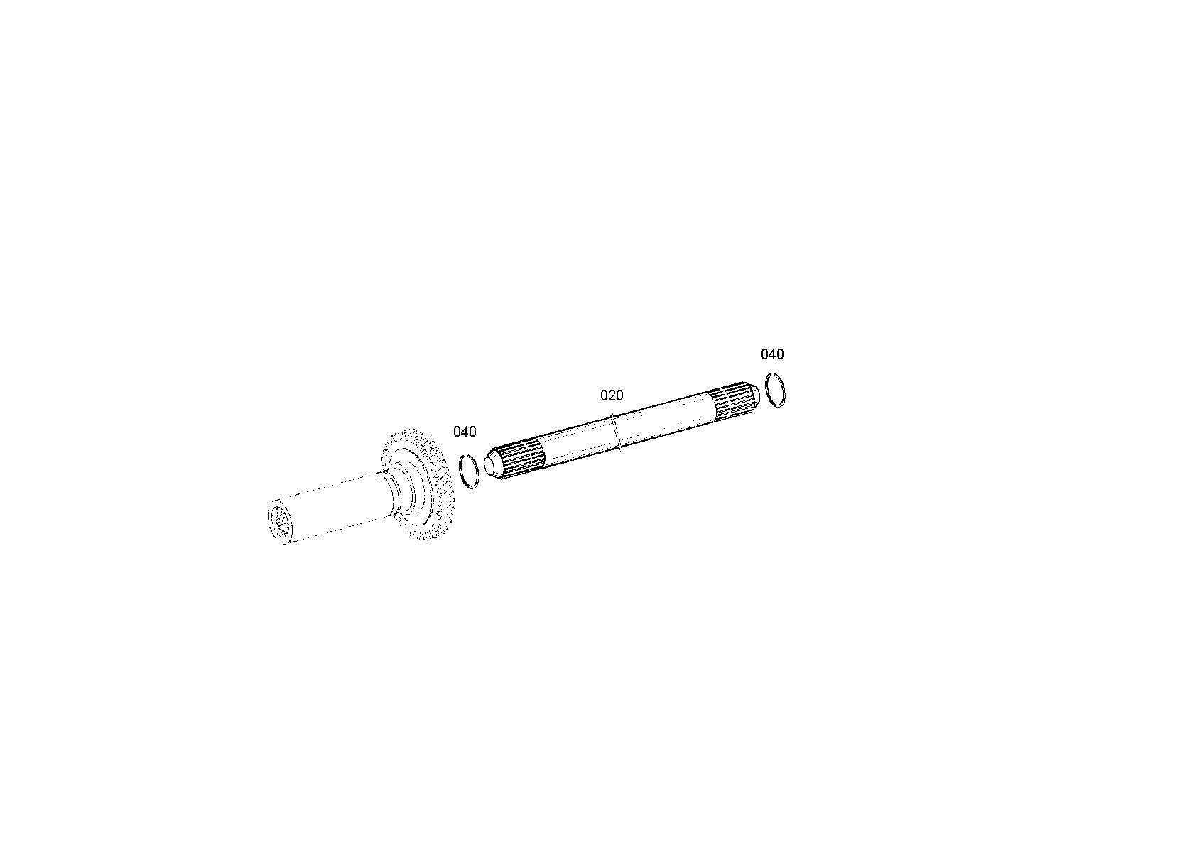 drawing for VOLVO ZM 7090310 - SNAP RING