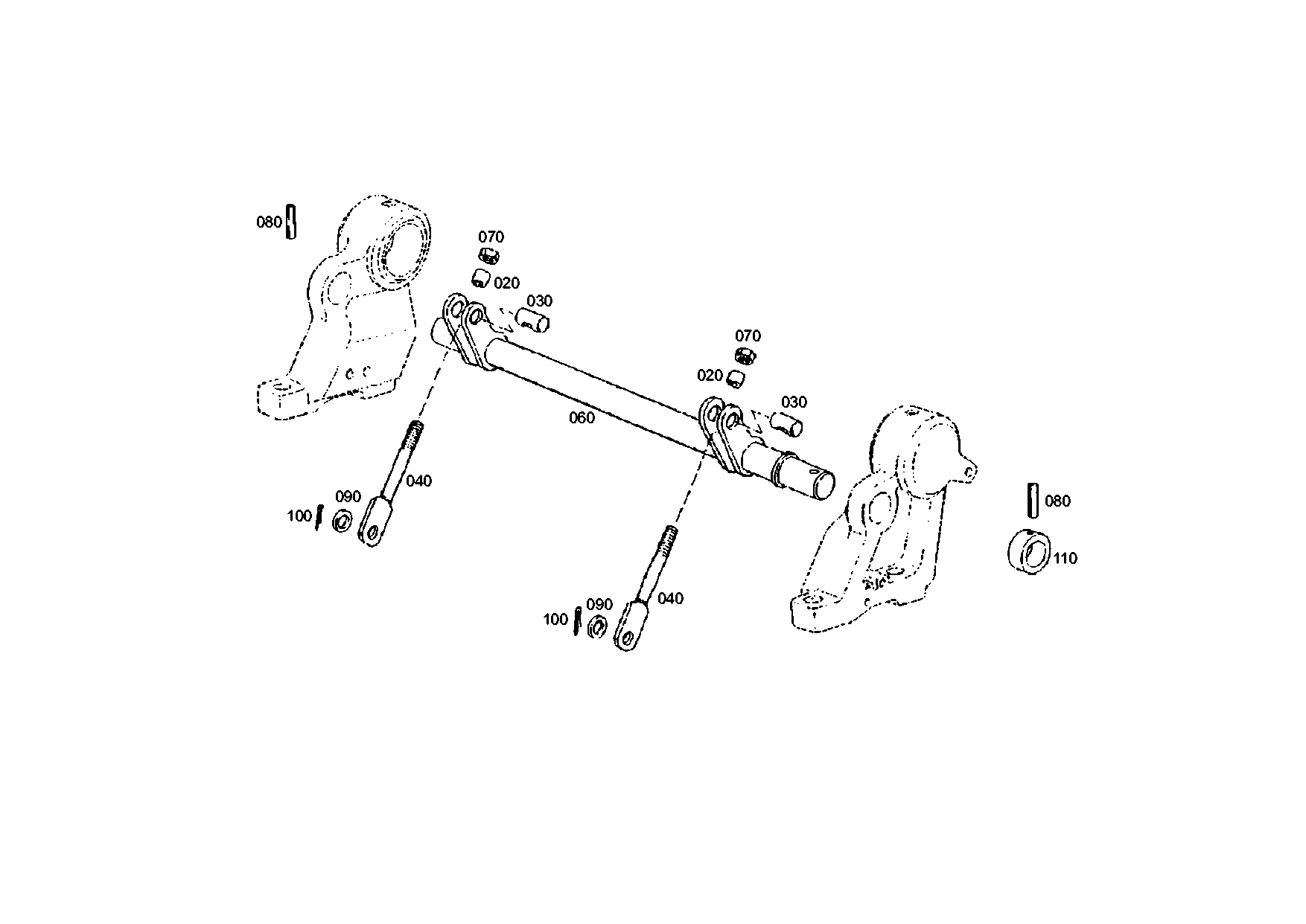 drawing for KUBOTA 3J08023301 - COTTER PIN