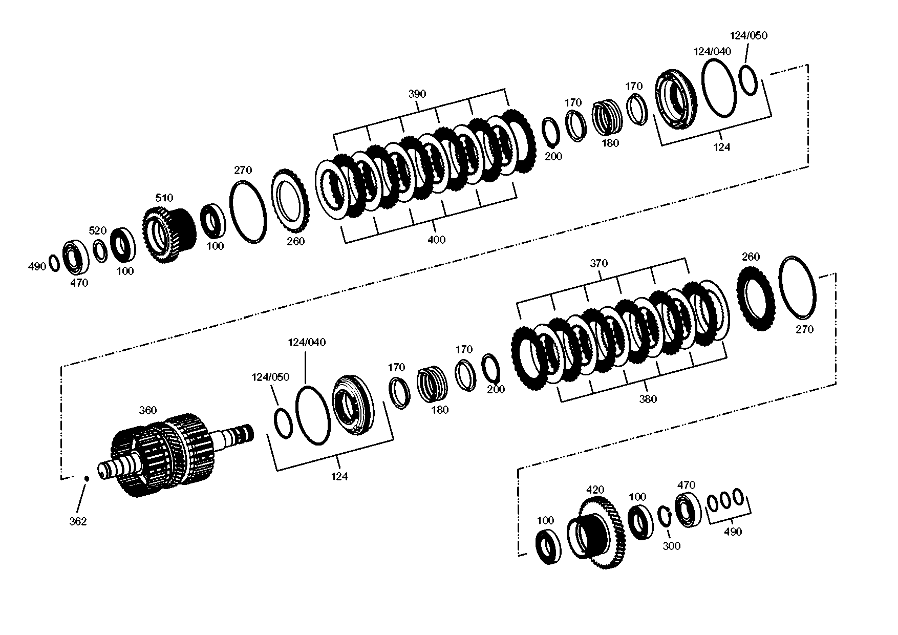 Technical drawing of AGCO X530.016.946.000 RETAINING RING with dimensions and layout (figure 2)