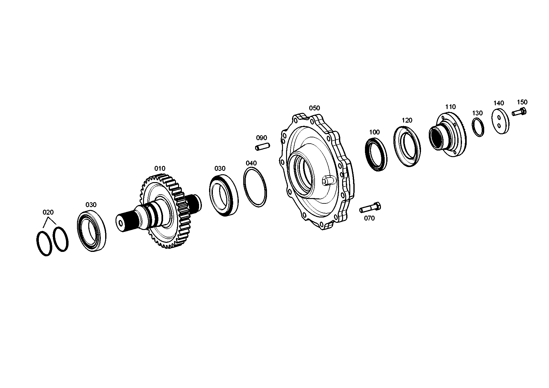 drawing for MAN 81.96503-0446 - SHAFT SEAL