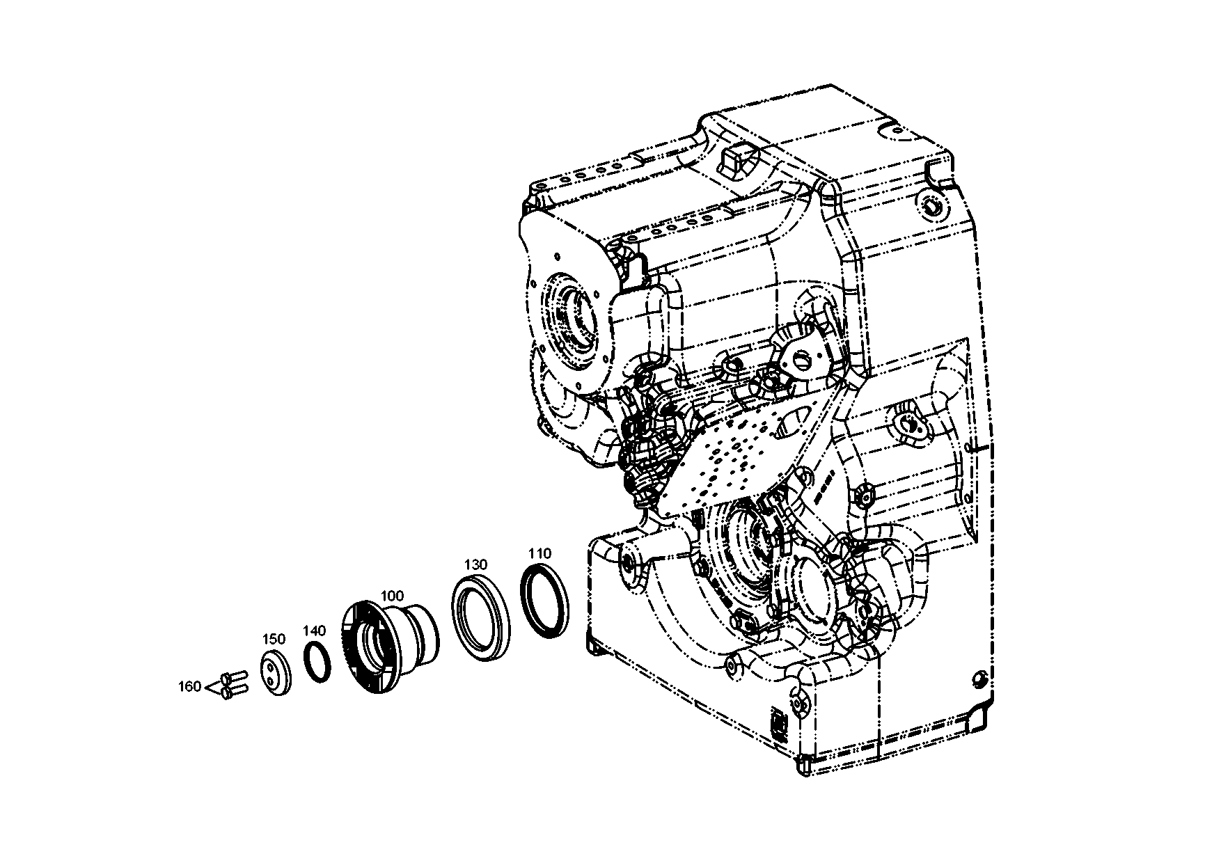 drawing for TEREX EQUIPMENT LIMITED 8483385 - SHAFT SEAL