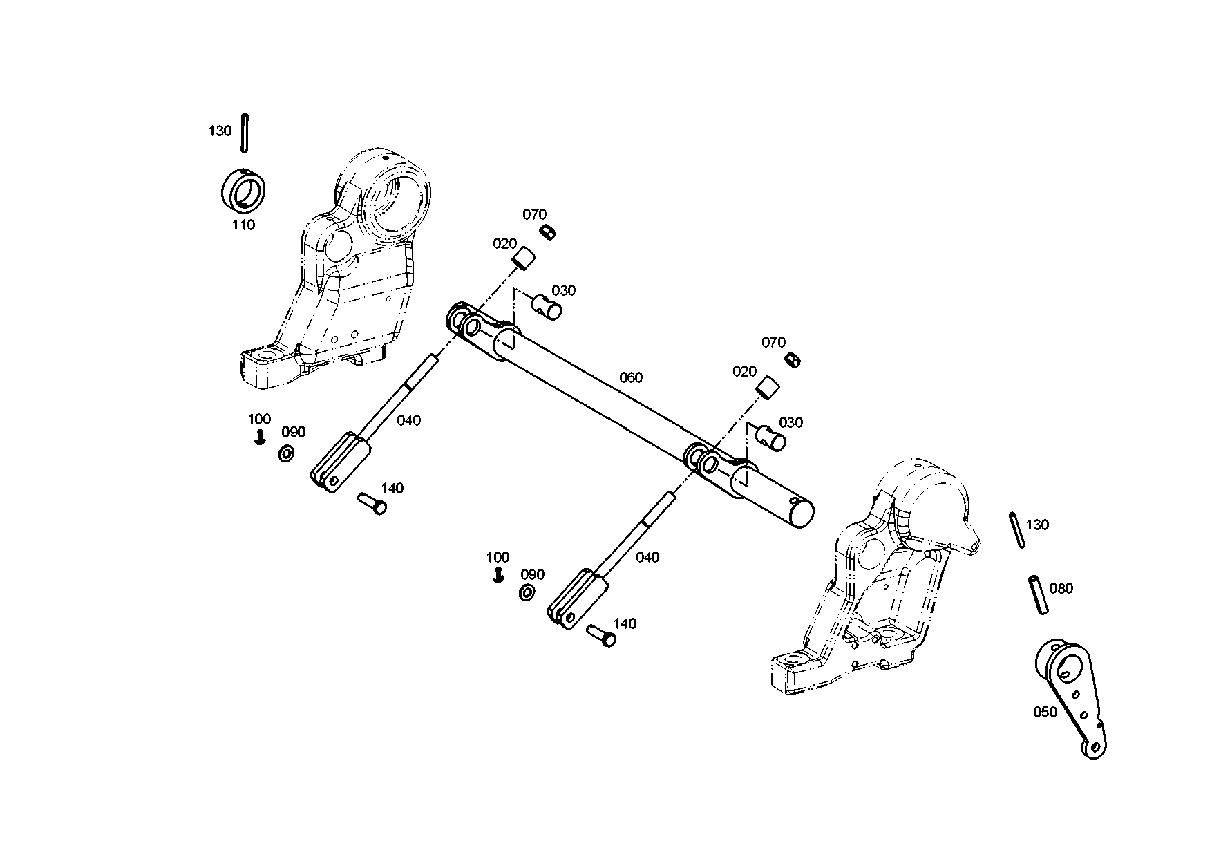 drawing for CASE CORPORATION 100105A1 - SLOT. PIN