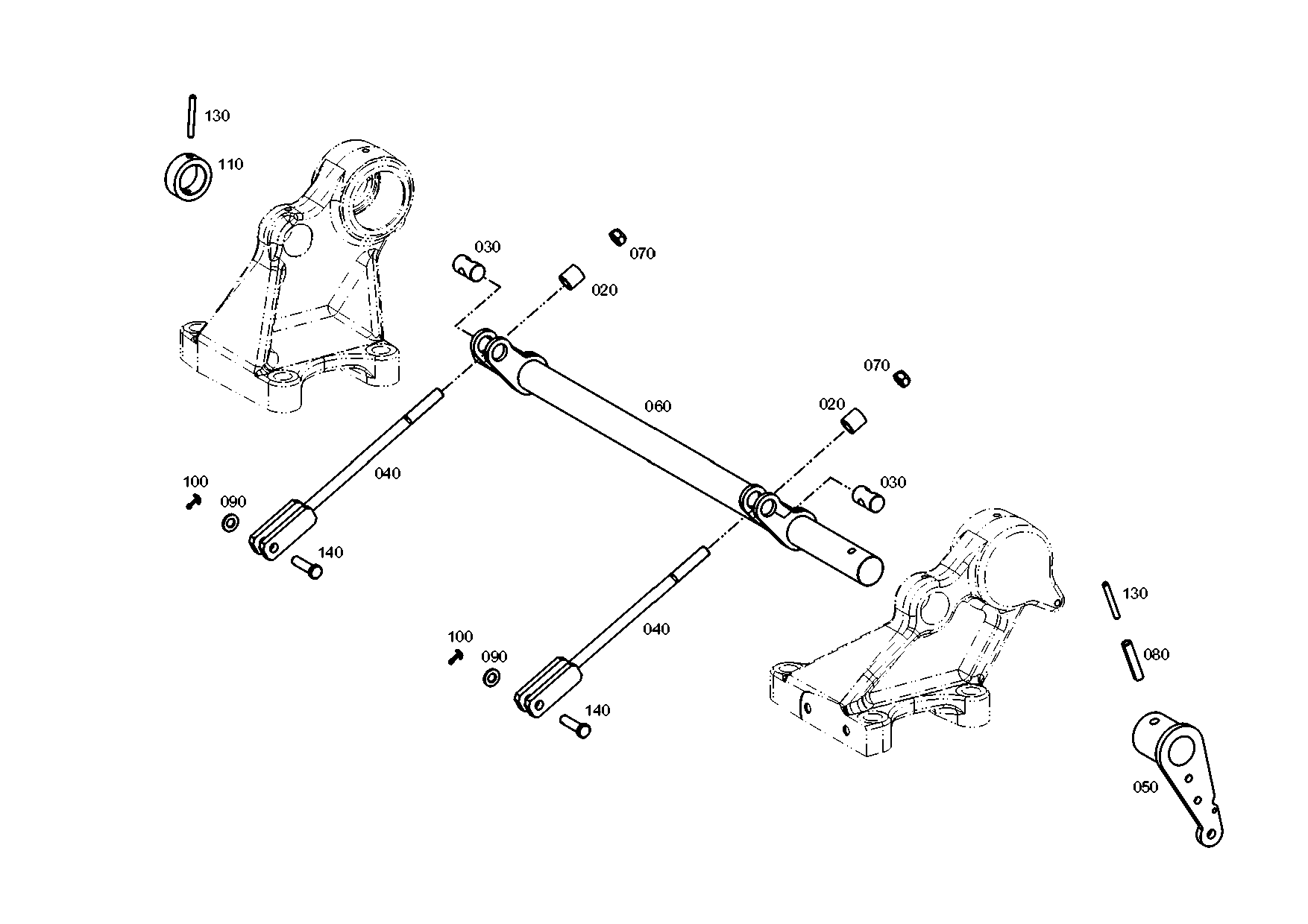 Technical drawing of EVOBUS E623807314 SLOT. PIN with dimensions and layout (figure 3)