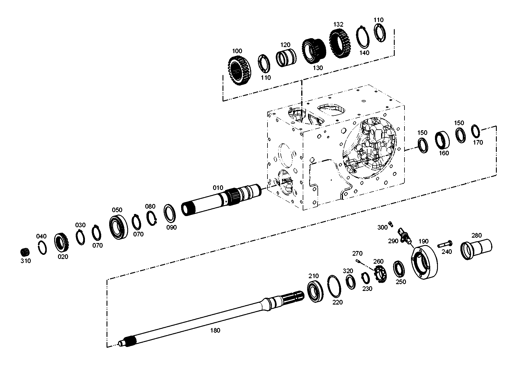 Technical drawing of AGCO V80908900 RETAINING RING with dimensions and layout