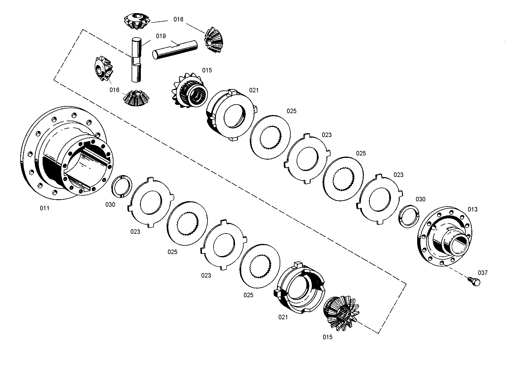 drawing for TEREX EQUIPMENT LIMITED 0204142 - ANTI-FATIGUE BOLT