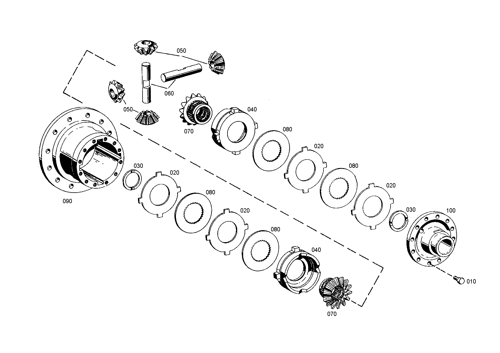 drawing for LIEBHERR GMBH 7624134 - INNER CLUTCH DISC