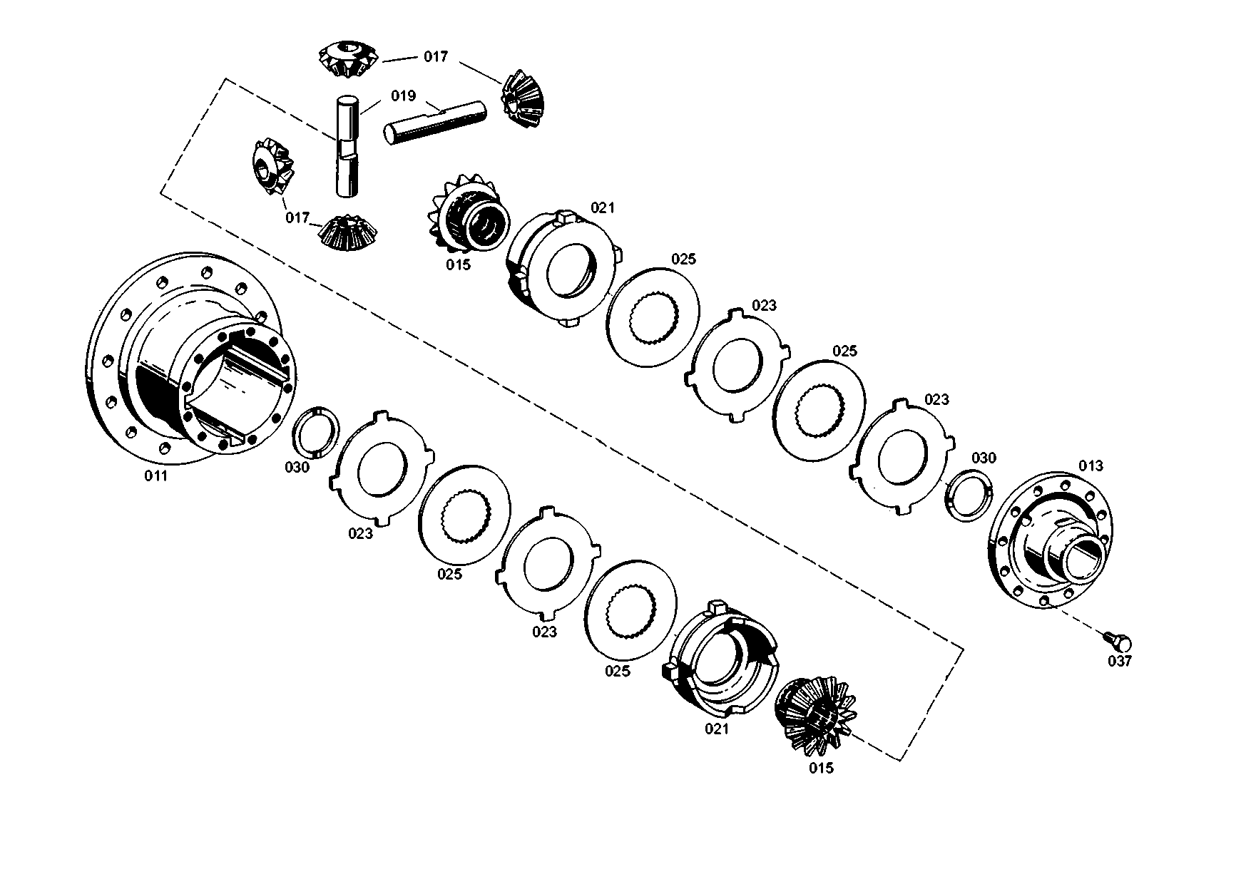 drawing for VOLVO 002044960 - DIFFERENTIAL BEVEL GEAR
