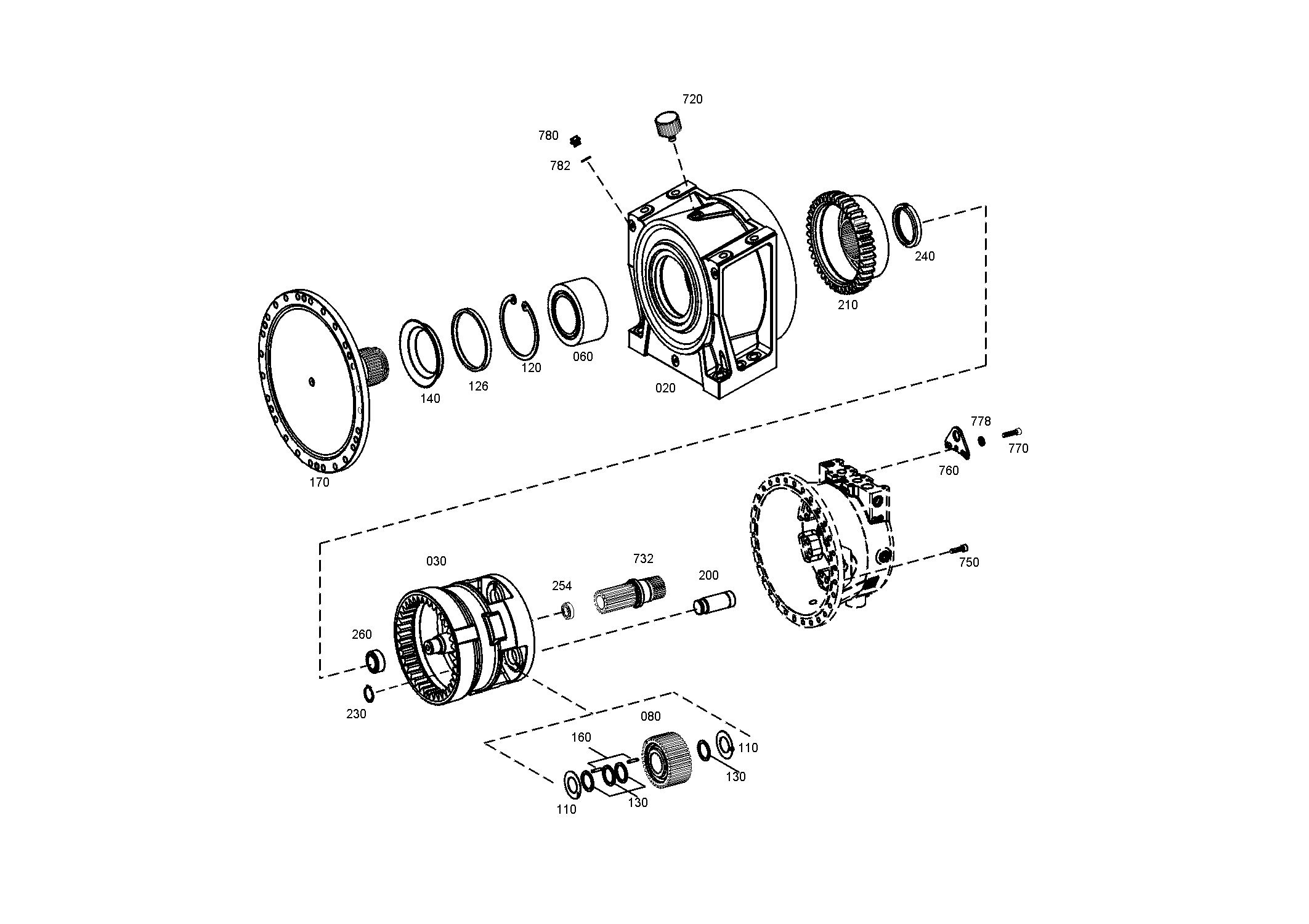 drawing for LIEBHERR GMBH 050024705 - PLANETARY GEAR