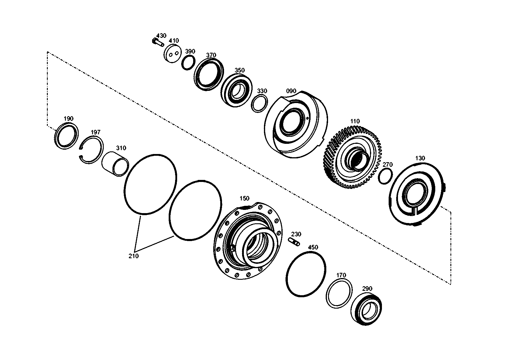 drawing for JOHN DEERE R75405 - WASHER