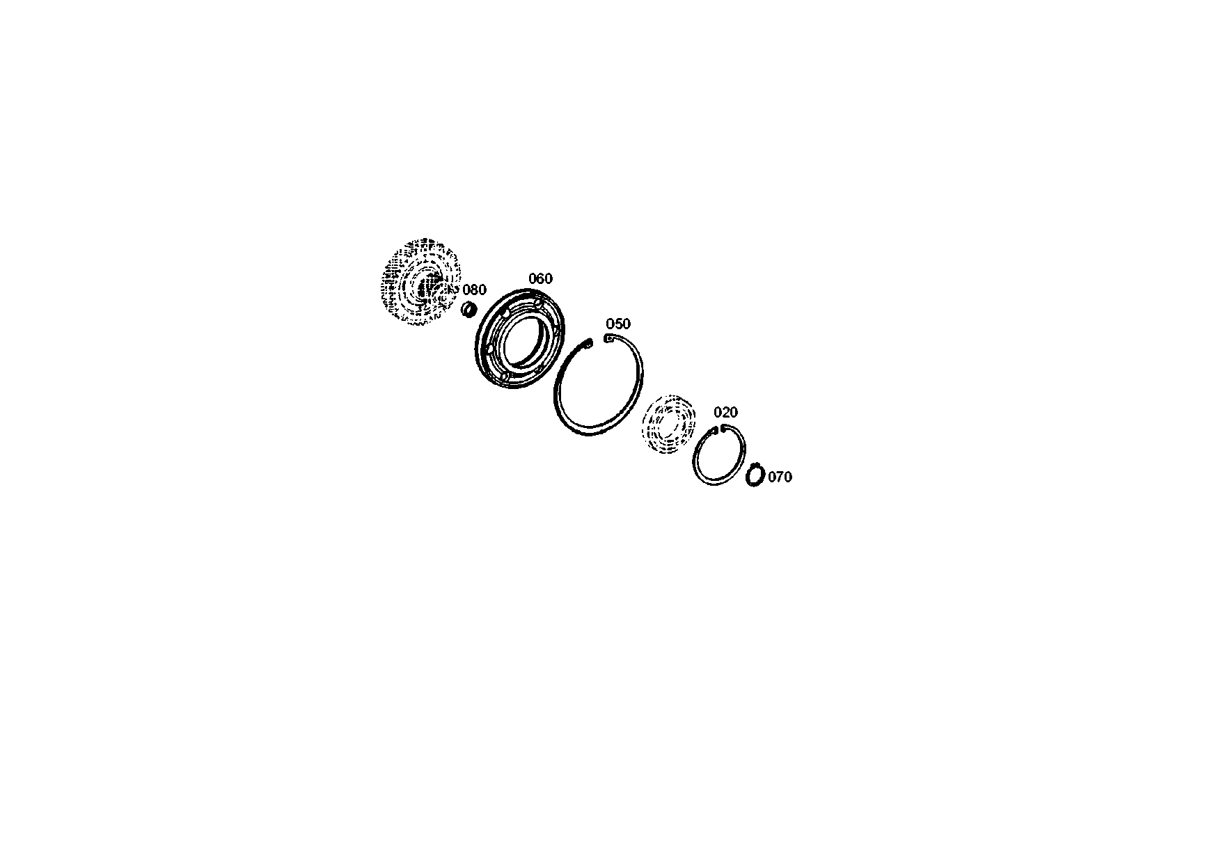 drawing for LIEBHERR GMBH 7015841 - BEARING COVER