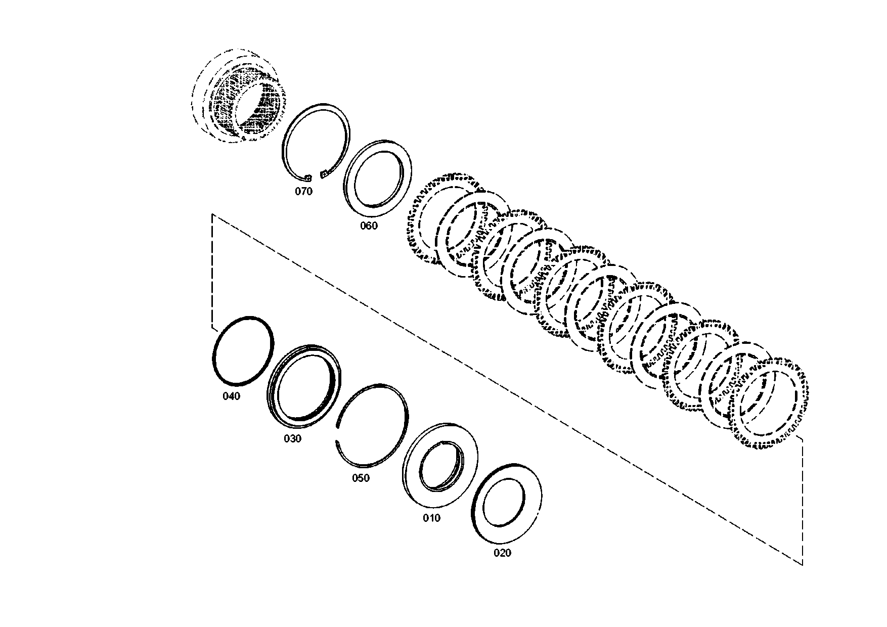 drawing for SENNEBOGEN HYDRAULIKBAGGER GMBH 055429 - WASHER