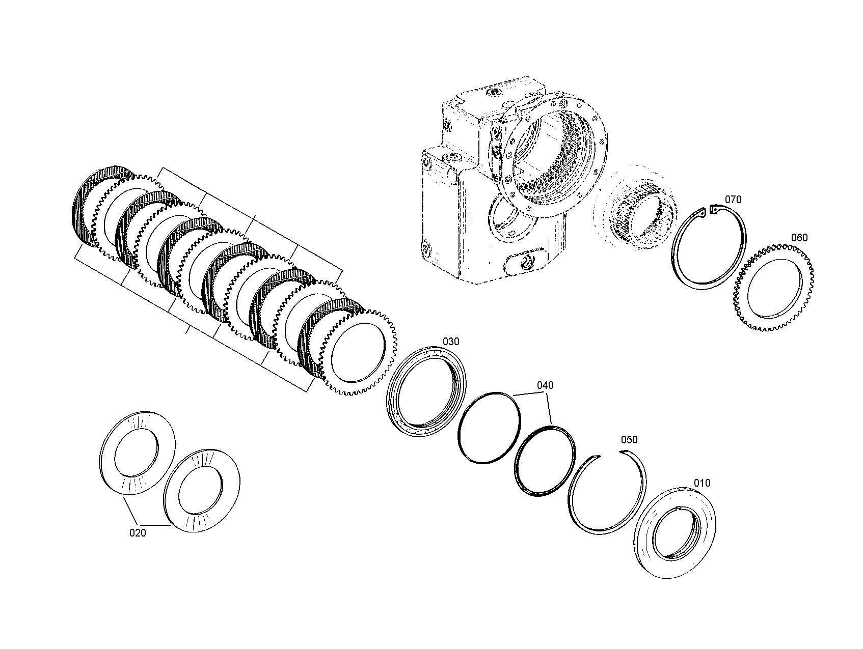 drawing for SENNEBOGEN HYDRAULIKBAGGER GMBH 055429 - WASHER