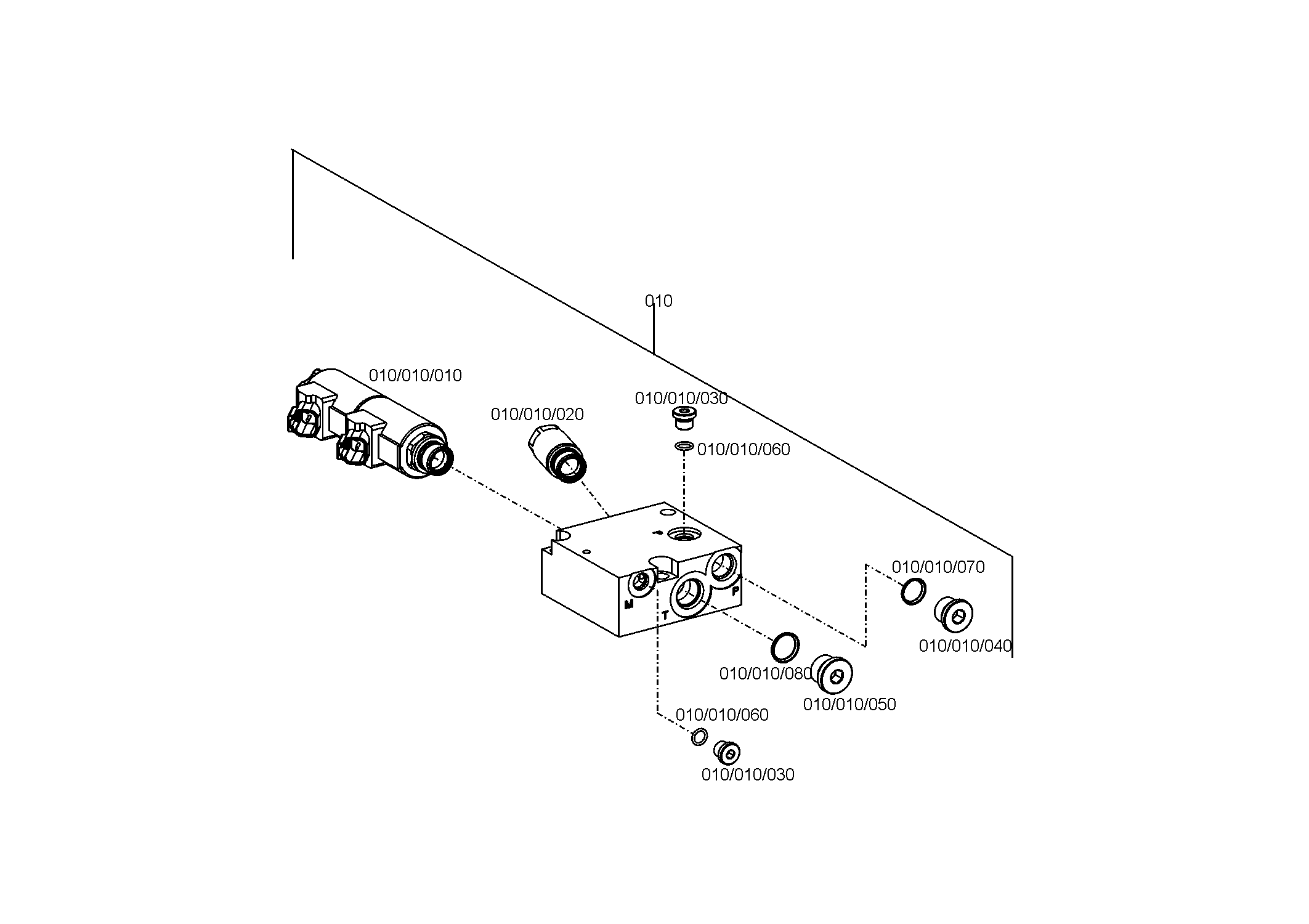 drawing for E. N. M. T. P. / CPG 599 306 580 - VALVE BLOCK