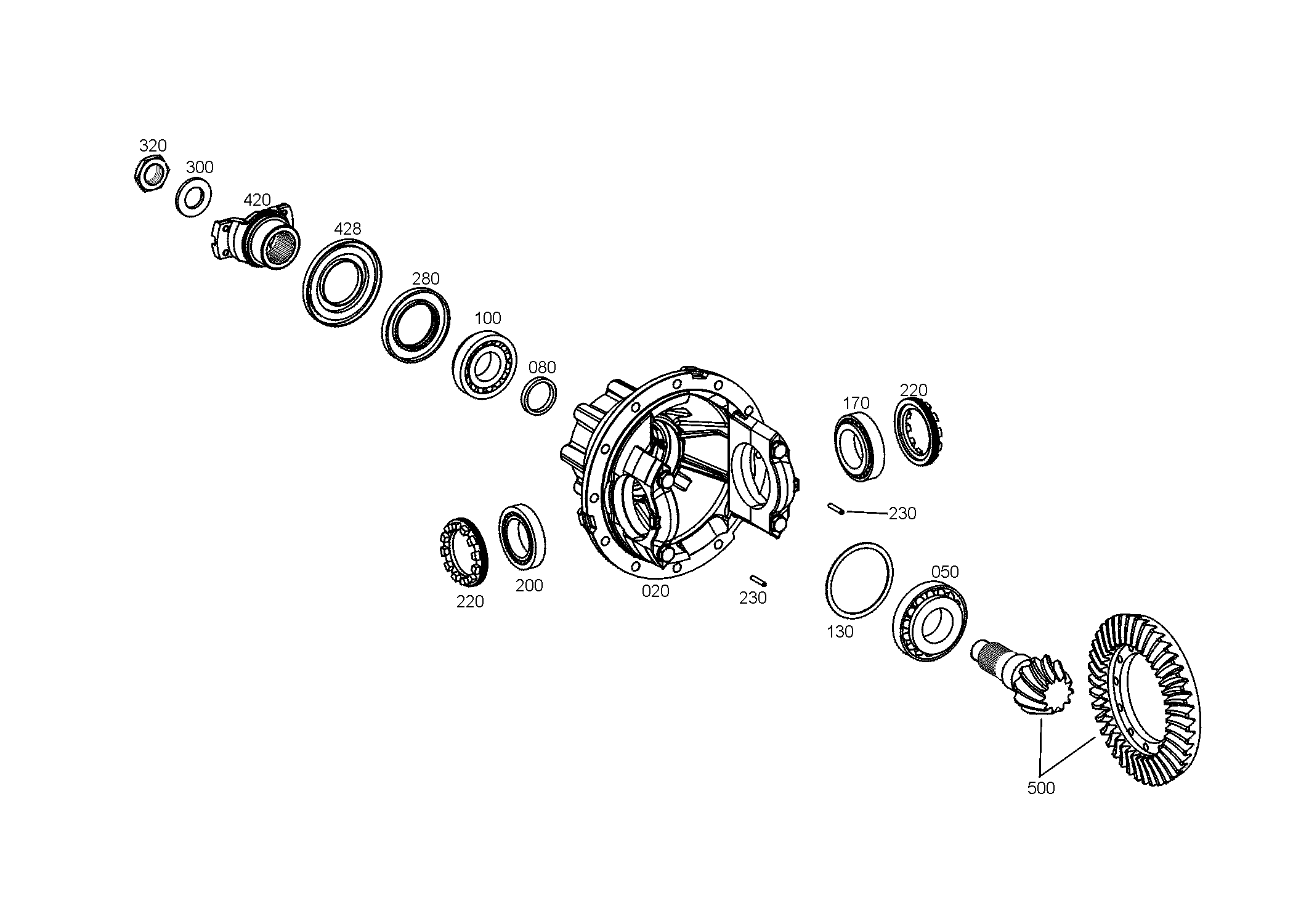 drawing for CASE CORPORATION 121353A1 - BEVEL GEAR SET