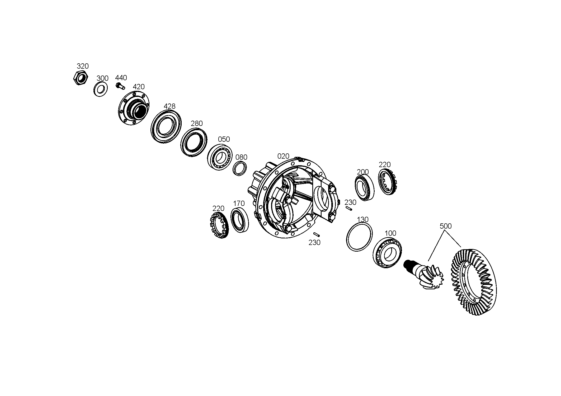 drawing for CASE CORPORATION 121353A1 - BEVEL GEAR SET