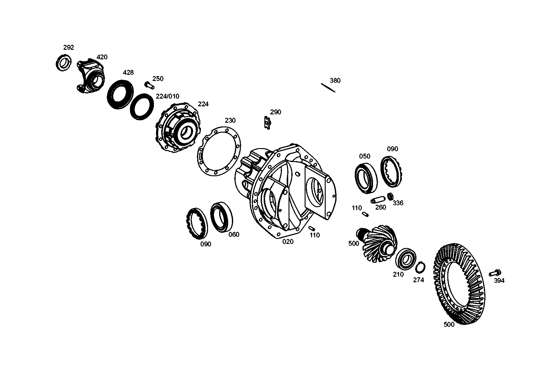 drawing for EVOBUS A0003500342 - TAPERED ROLLER BEARING