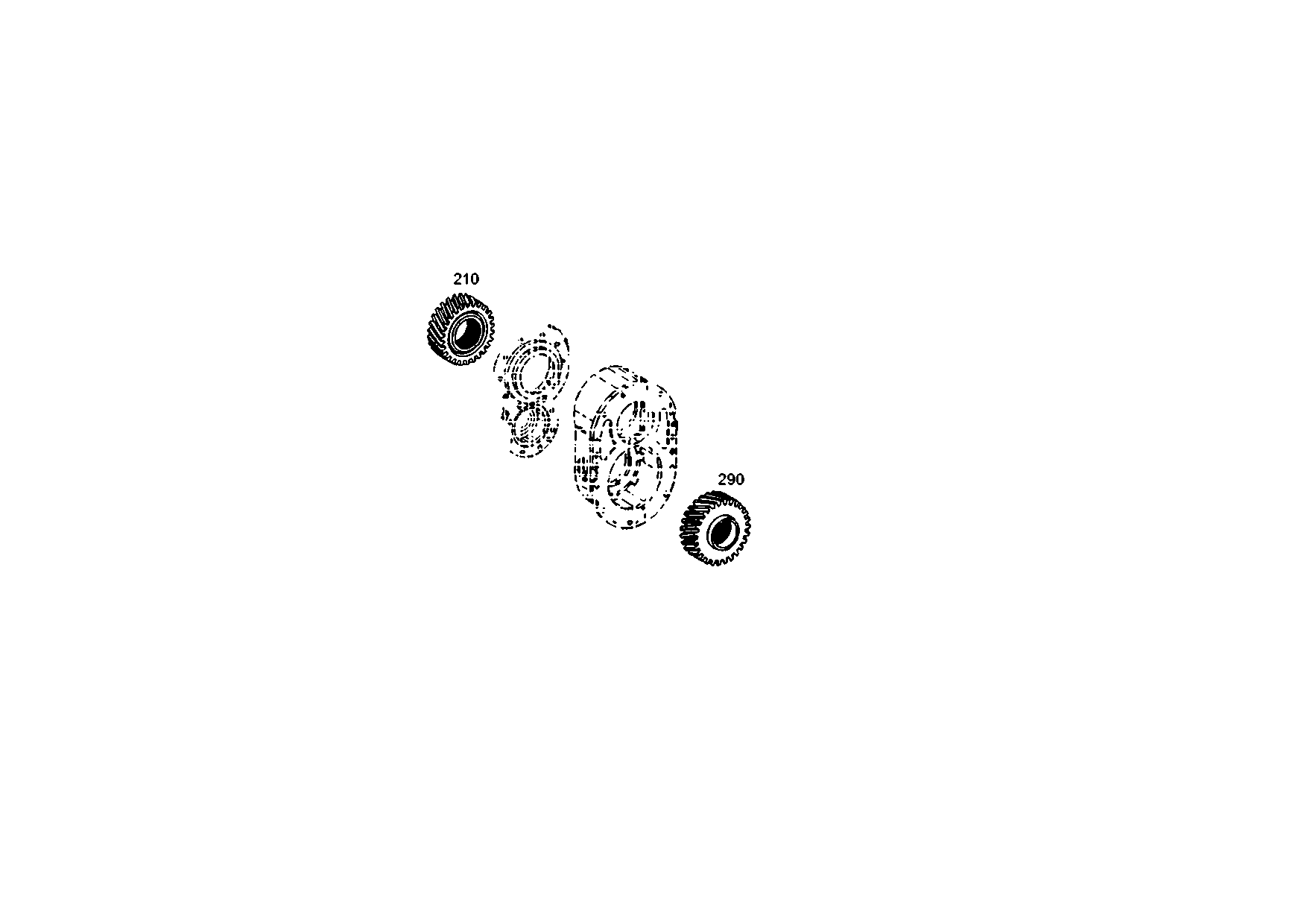 drawing for IVECO 98133721AS - SPUR GEAR