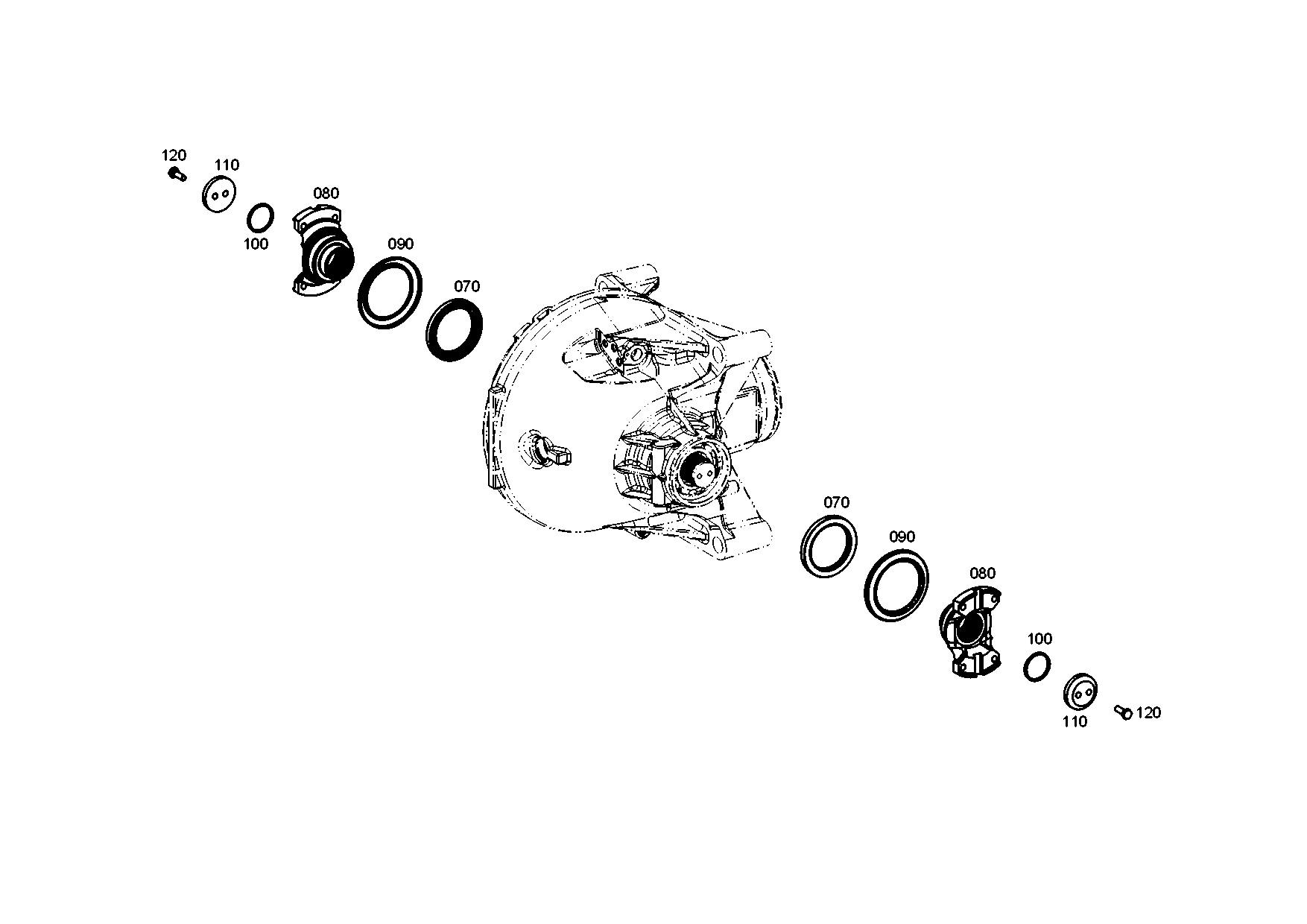 Technical drawing of MAN 1390410721 O-RING with dimensions and layout (figure 4)