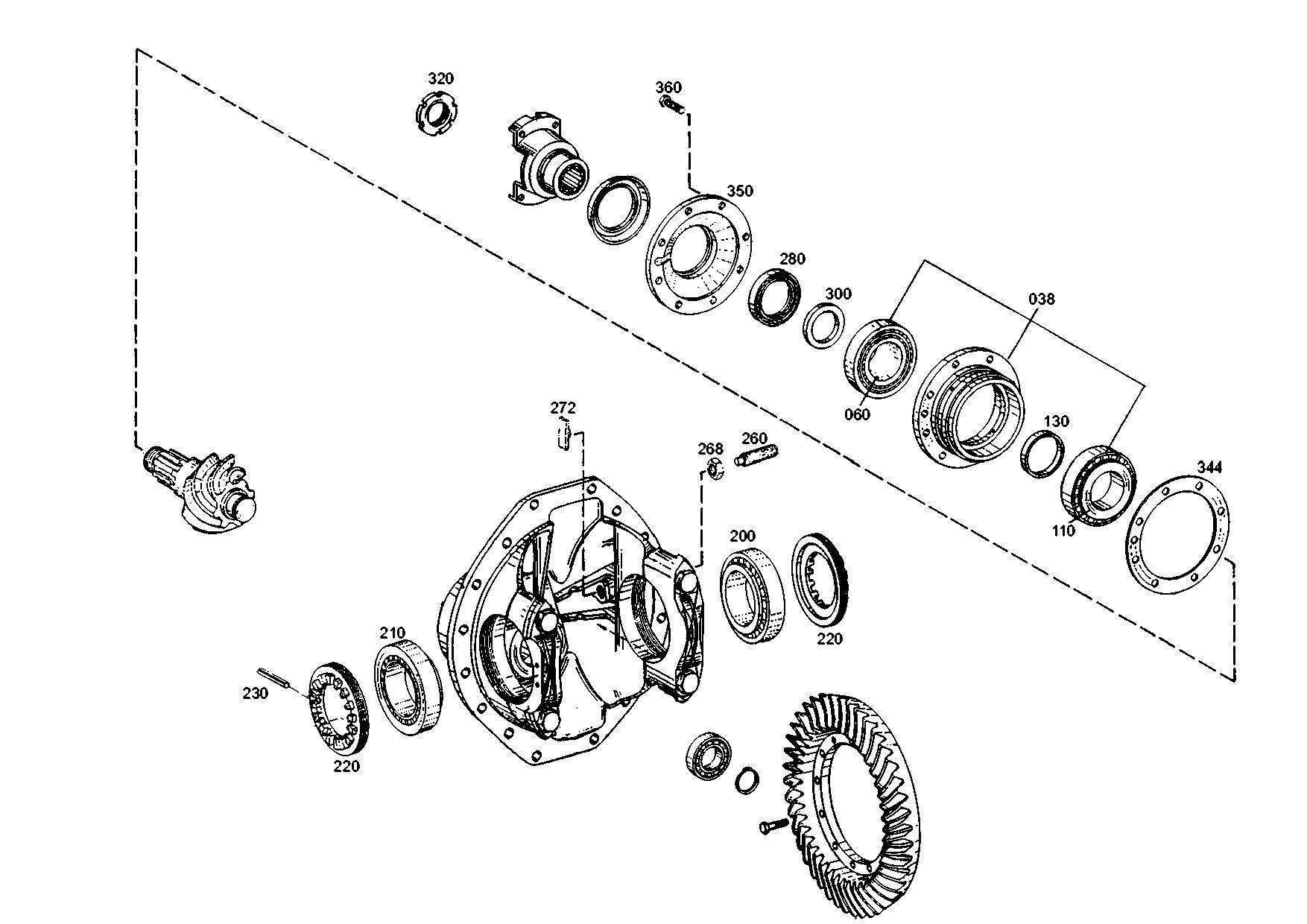 drawing for JOHN DEERE T198002 - SPACER RING