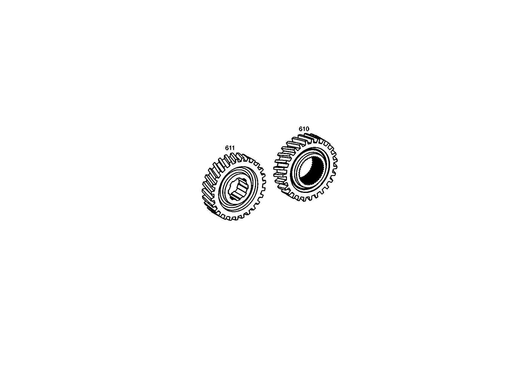 drawing for JOHN DEERE ZF200239 - SPUR GEAR