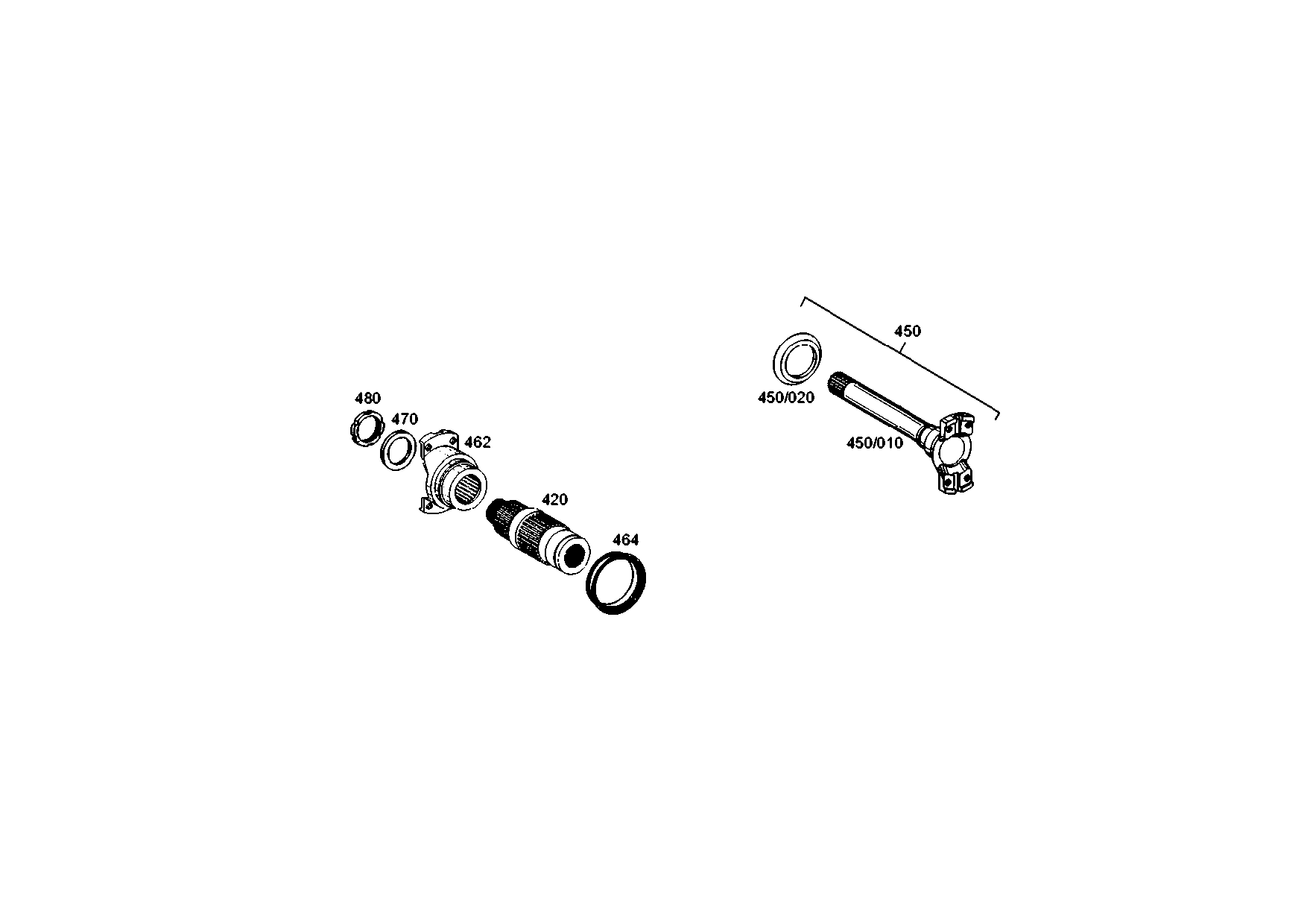 drawing for CNH NEW HOLLAND 87554365 - FLANGE SHAFT