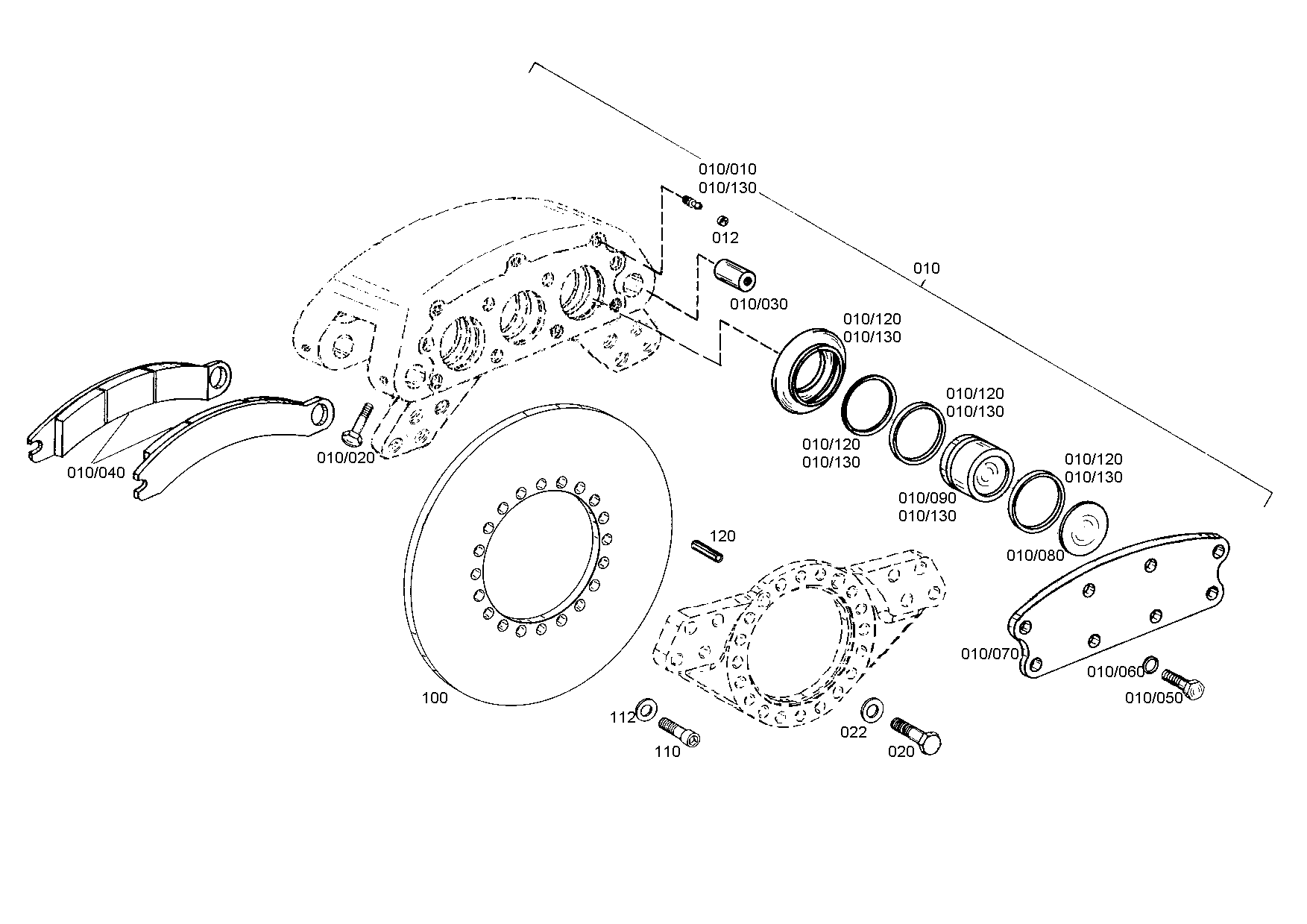 drawing for IVECO 98134629AS - REPAIR KIT