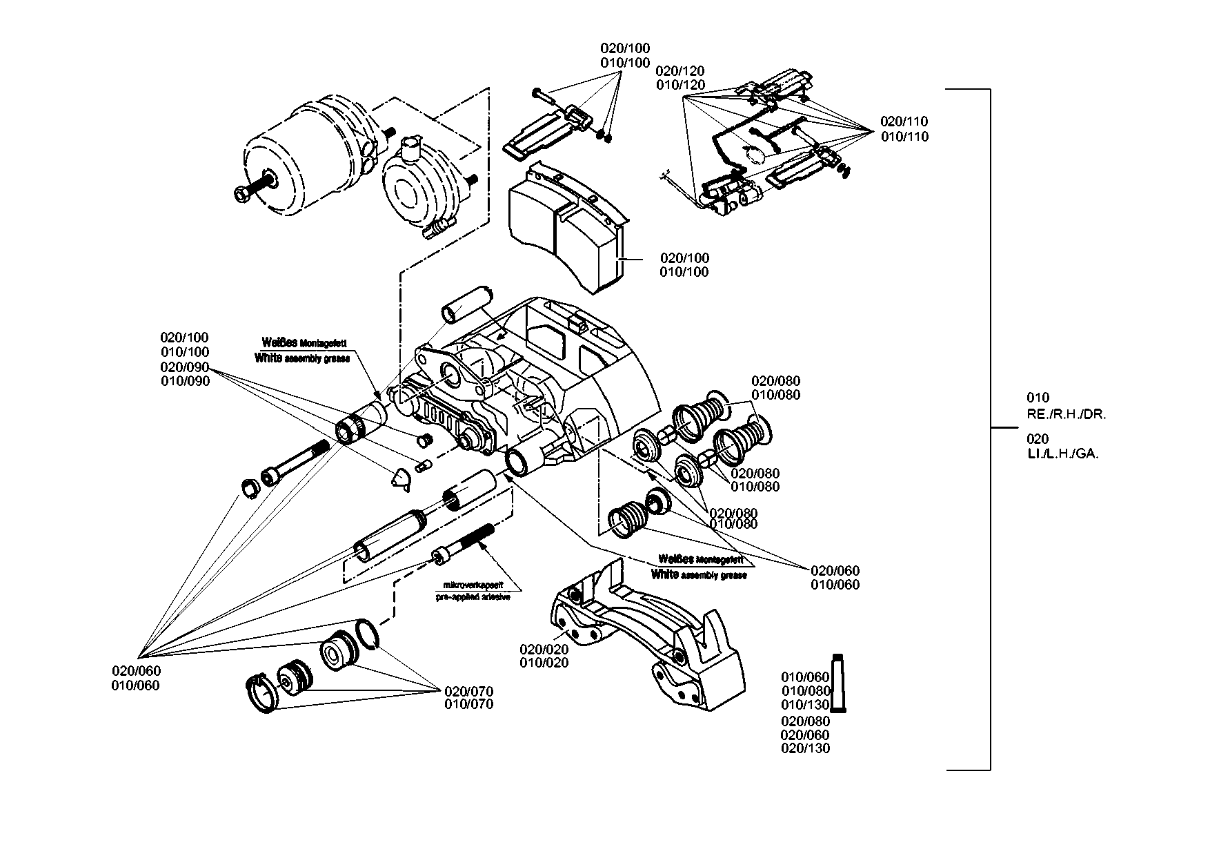 drawing for MAN N1.01101-8610 - BRAKE CYLINDER