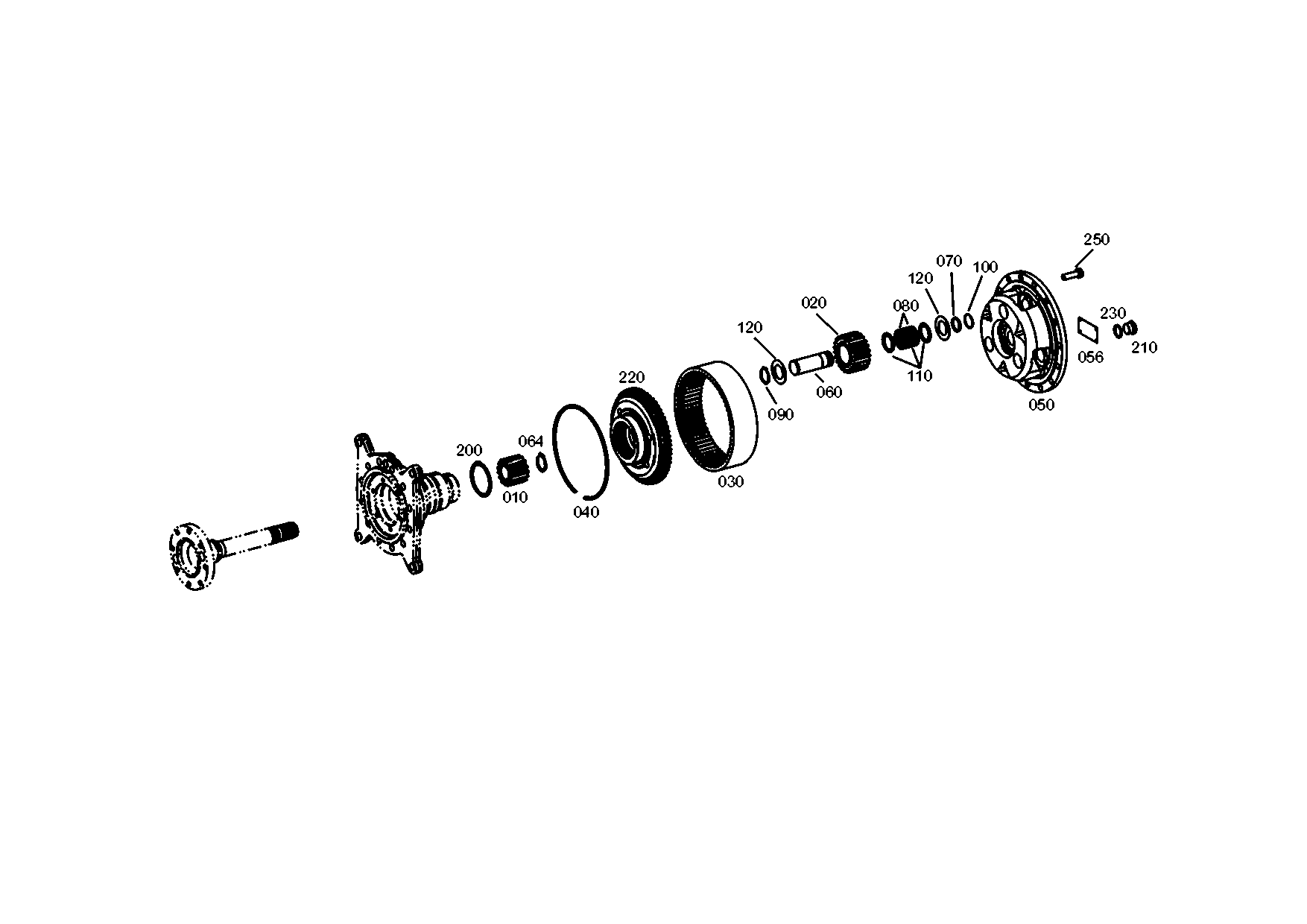 drawing for SENNEBOGEN HYDRAULIKBAGGER GMBH 007888 - NEEDLE ROLLER