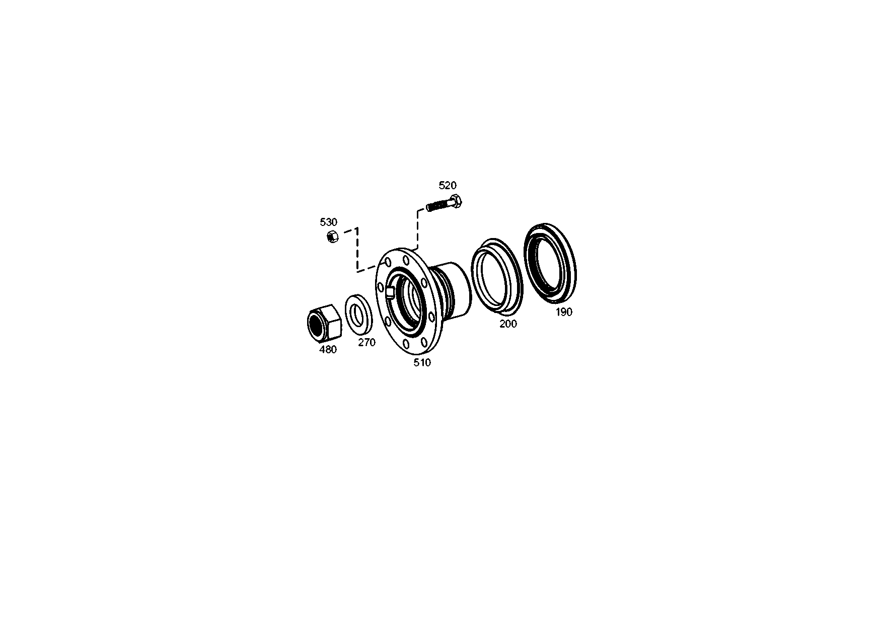 drawing for SENNEB.WA 006105 - INPUT FLANGE