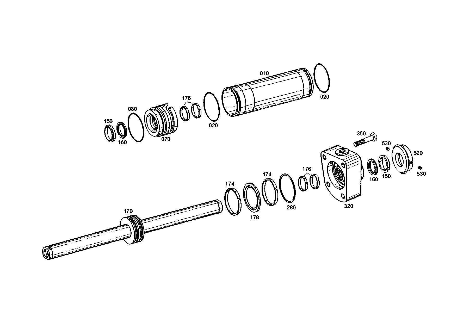 drawing for LIEBHERR GMBH 7619849 - GUIDE RING