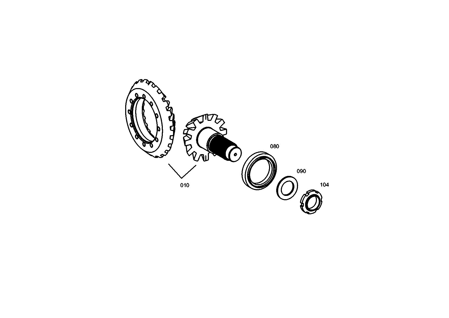 drawing for MERCEDES-BENZ CARS A0009906755 - SLOTTED NUT