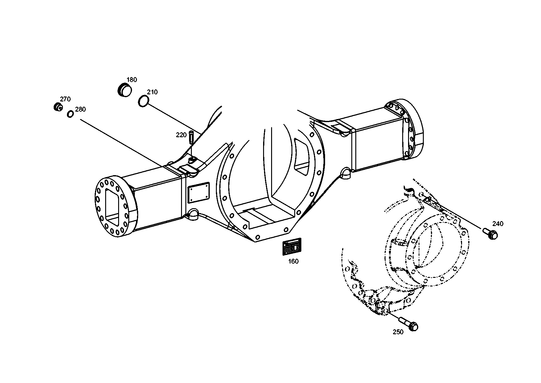 drawing for EVOBUS A0009904910 - SCREW PLUG